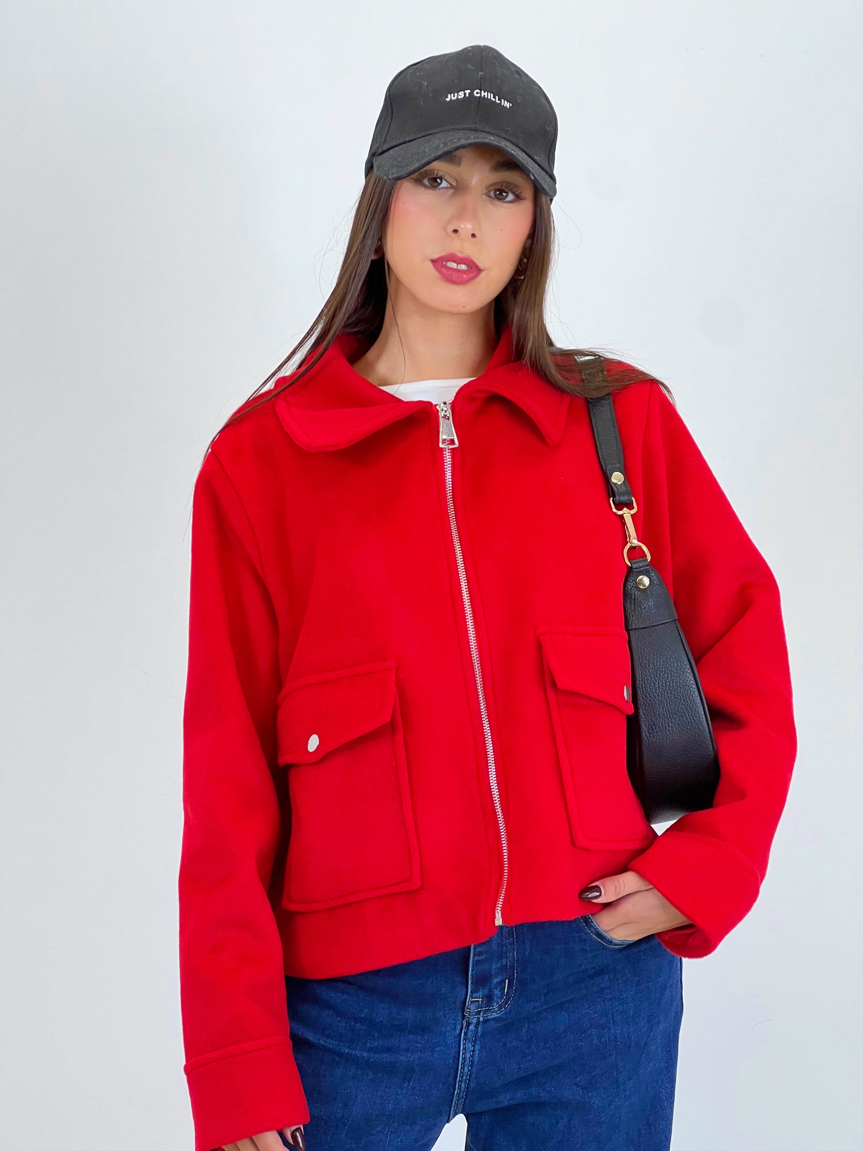 Chaqueta solapa cremallera