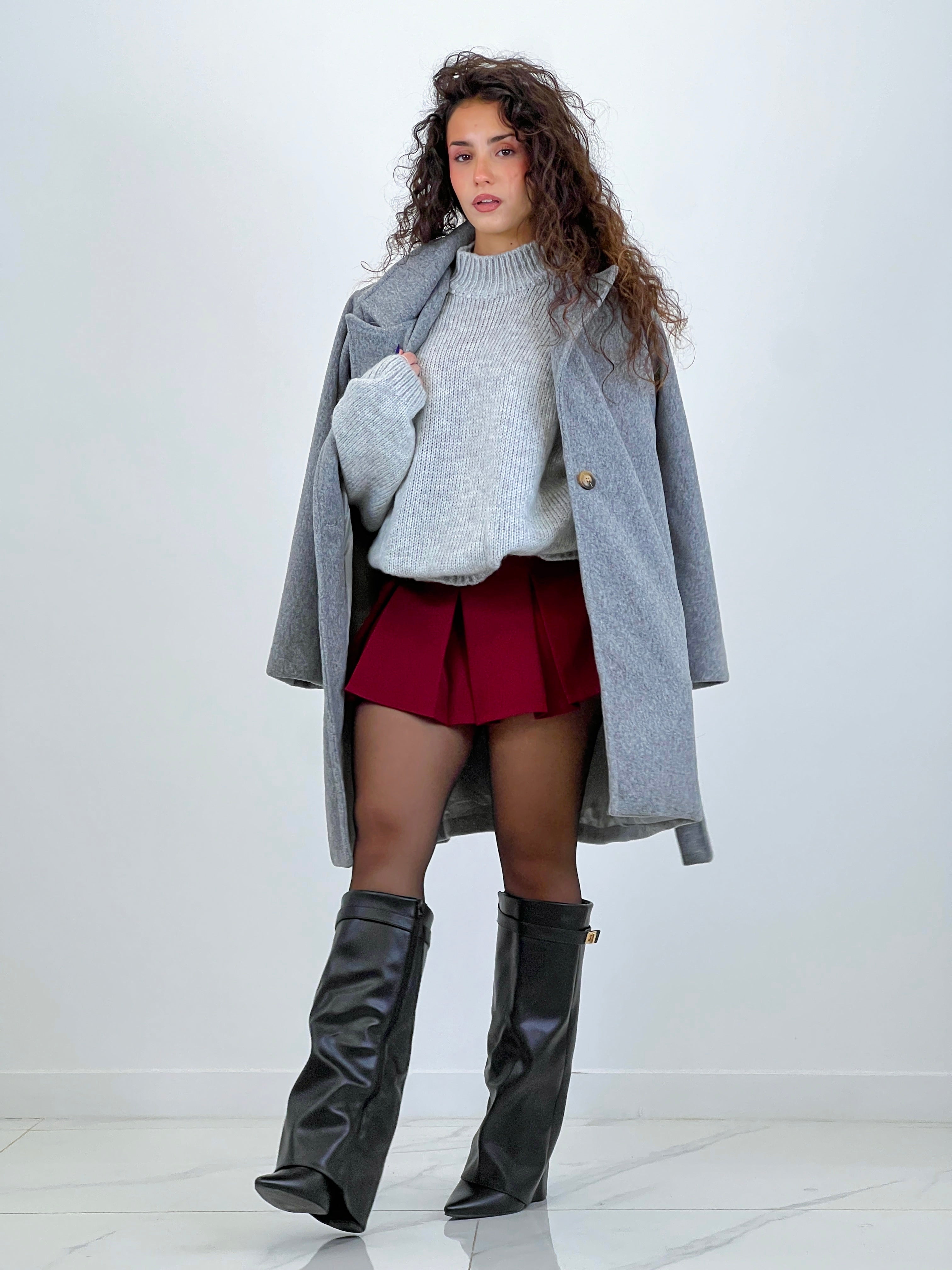 Falda pantalón tablas