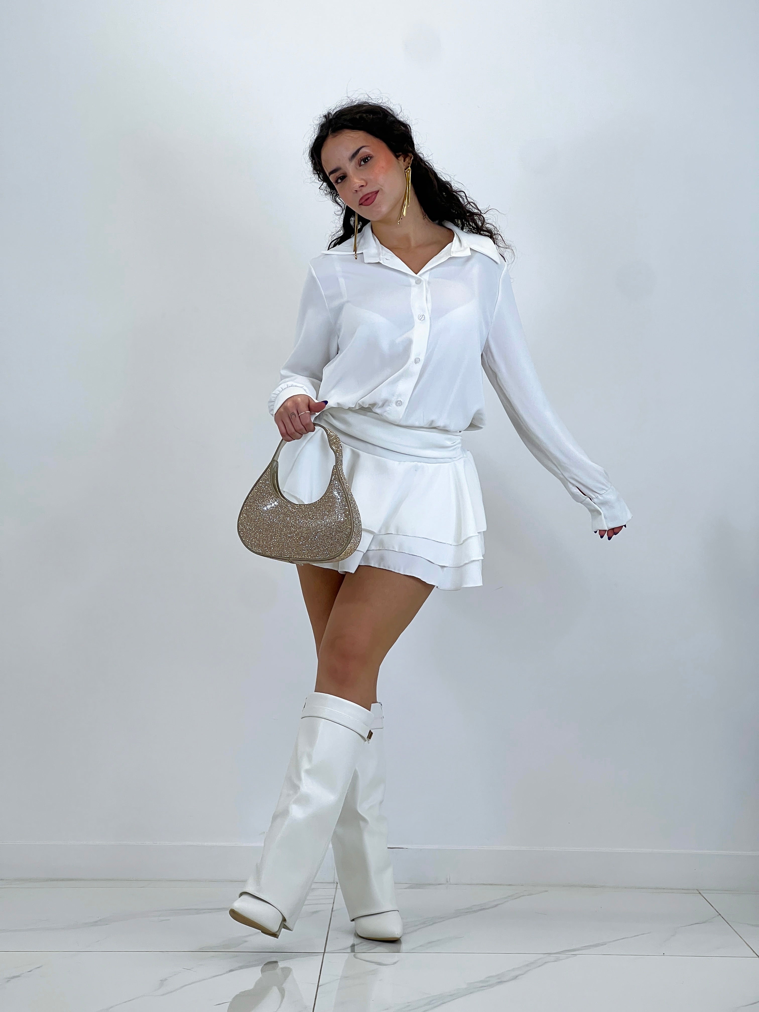 Bolso hobo brillante