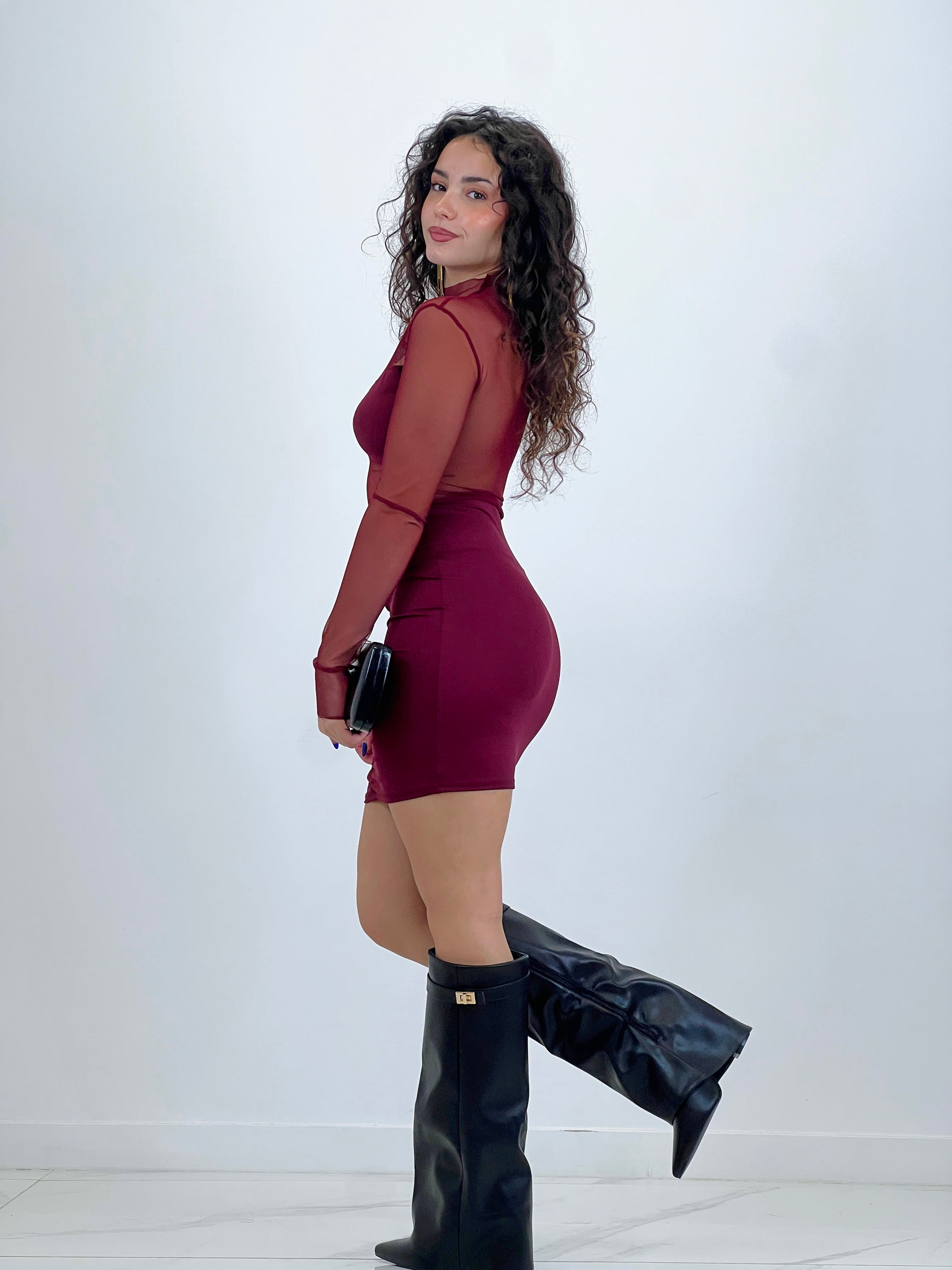 Vestido cut out transparencias