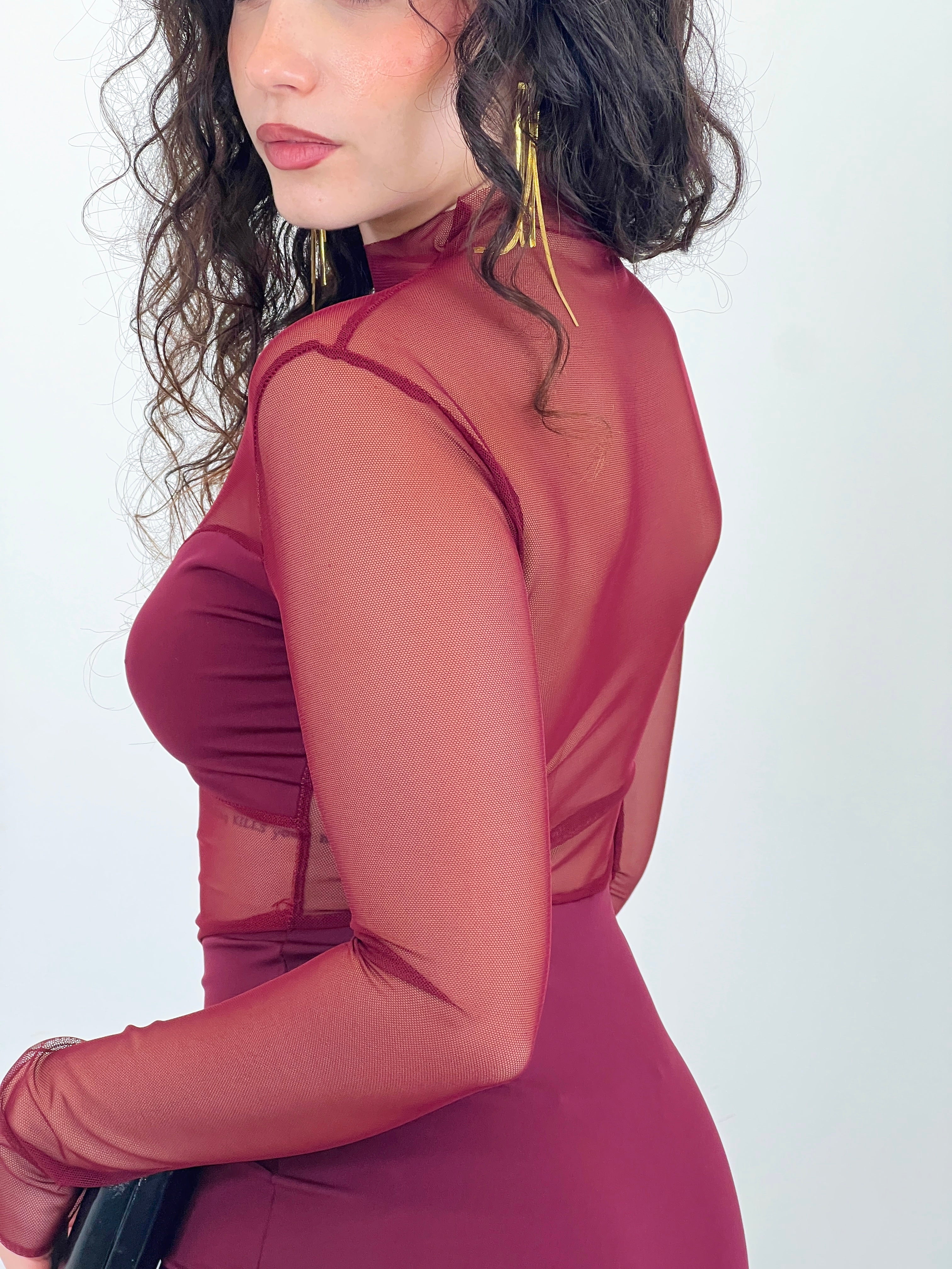 Vestido cut out transparencias