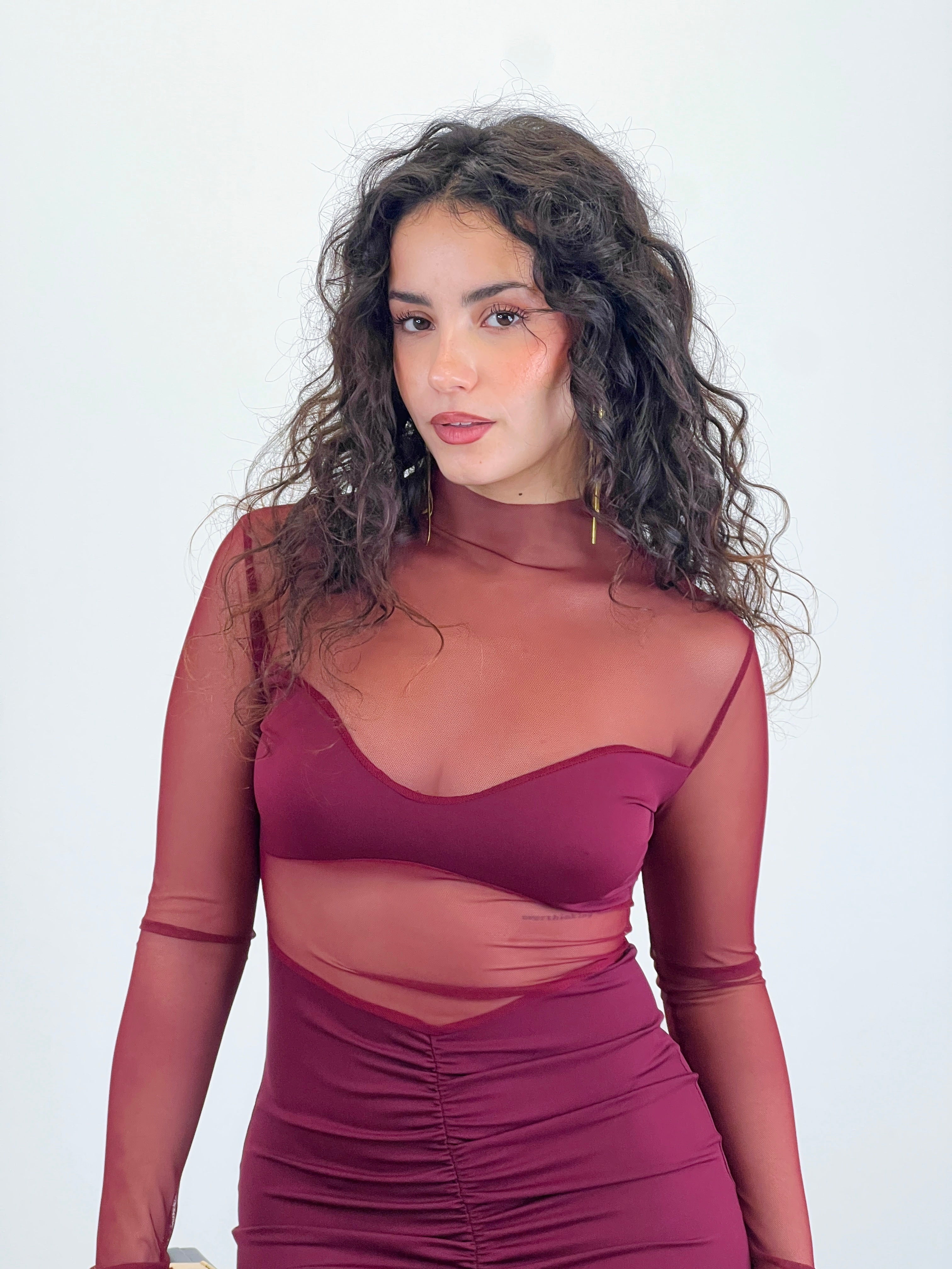 Vestido cut out transparencias