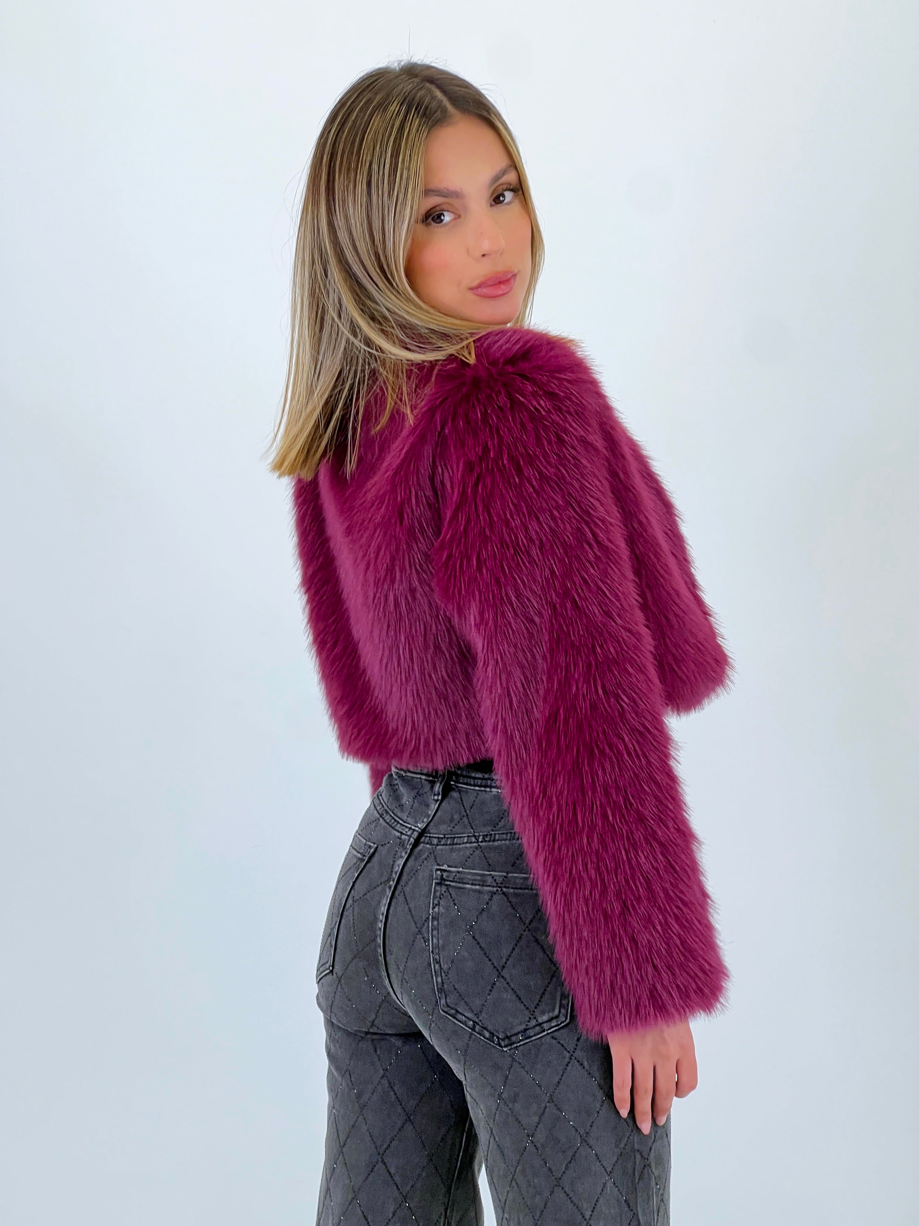 Chaqueta bolero pelo