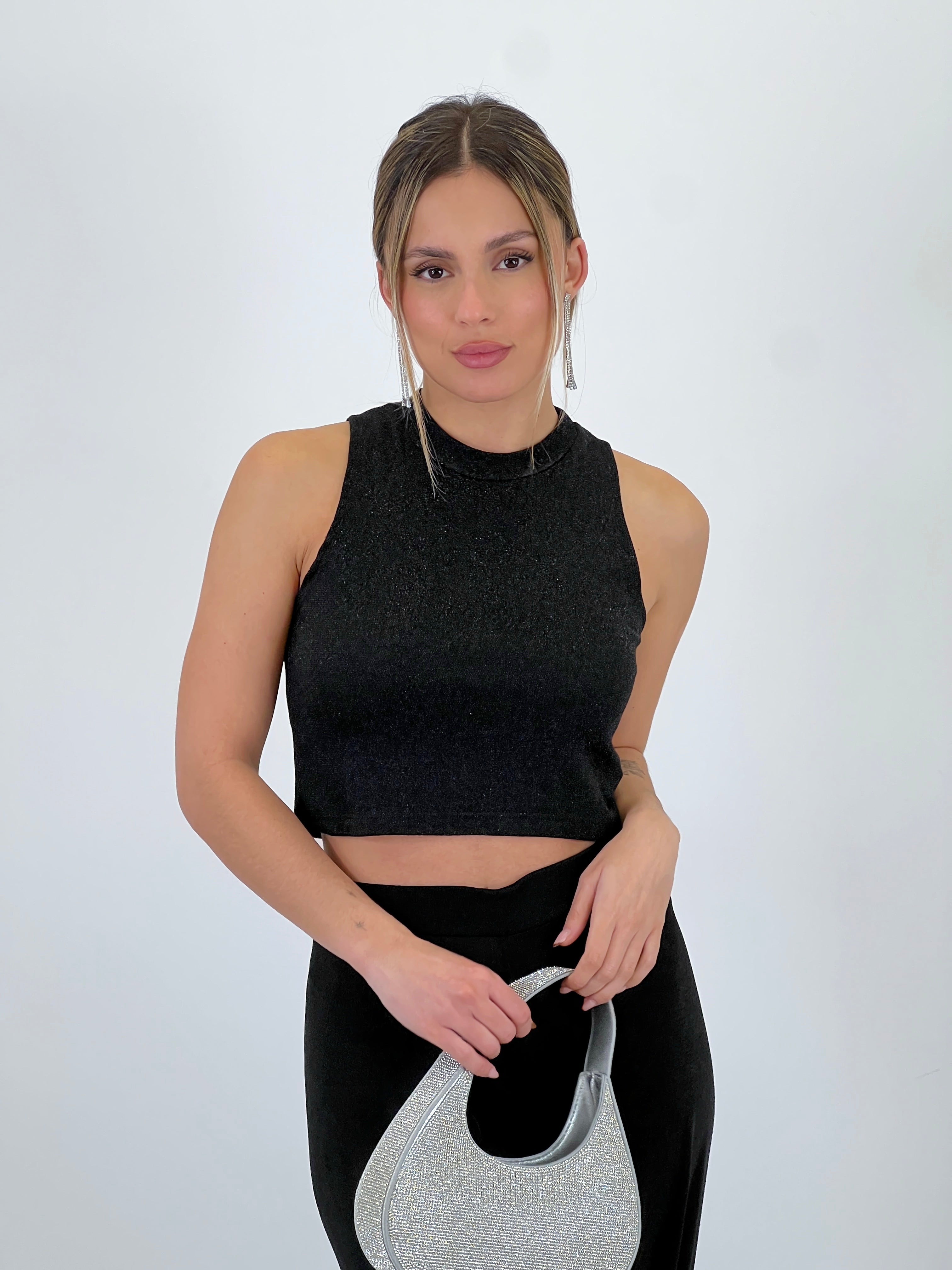 Top sin mangas lurex