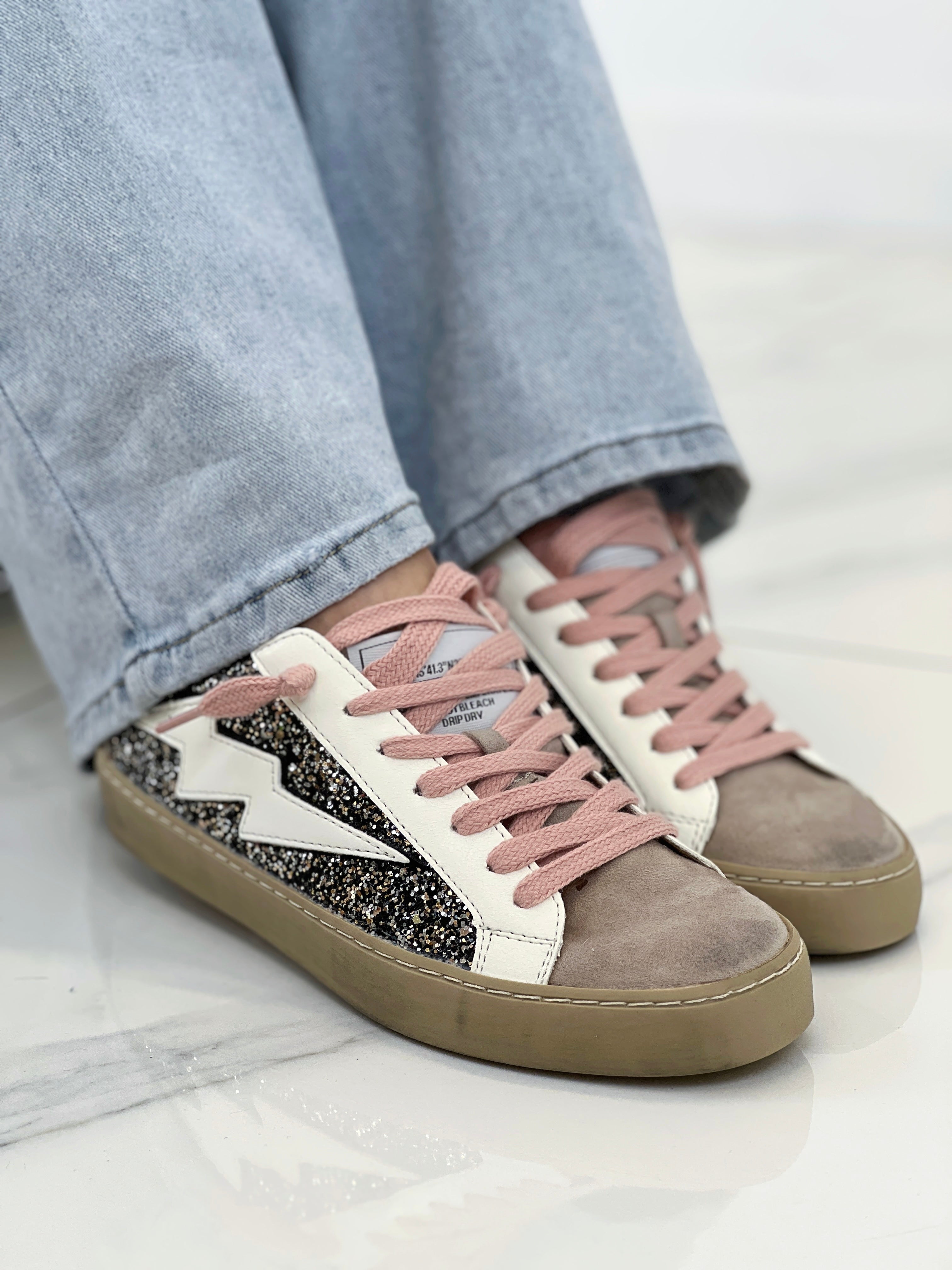 Zapatillas rayo brillo