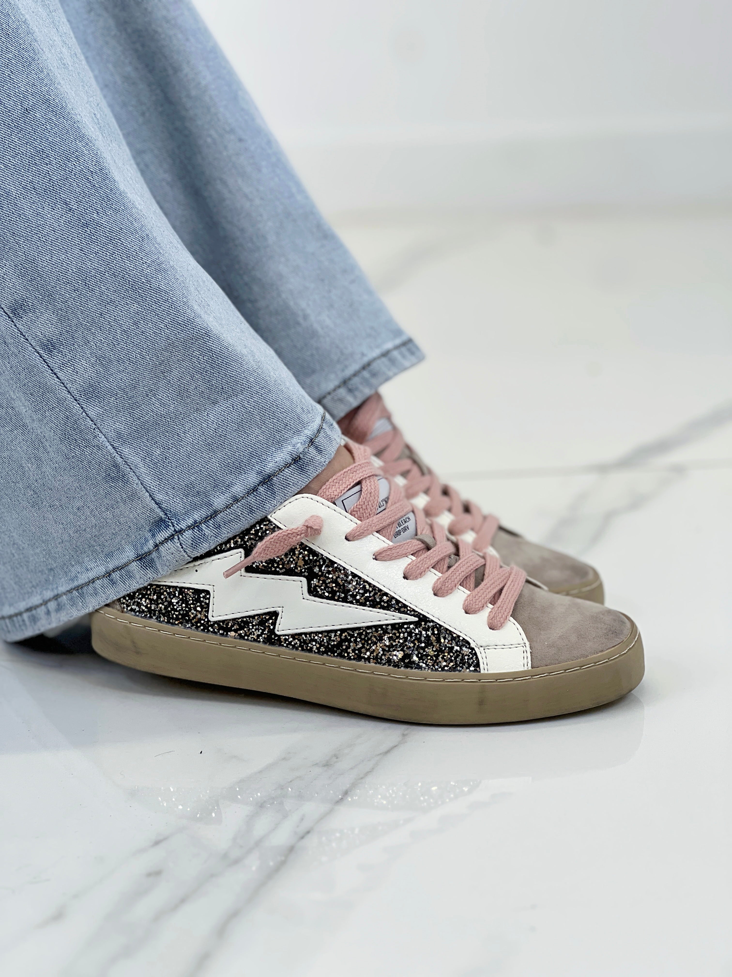 Zapatillas rayo brillo