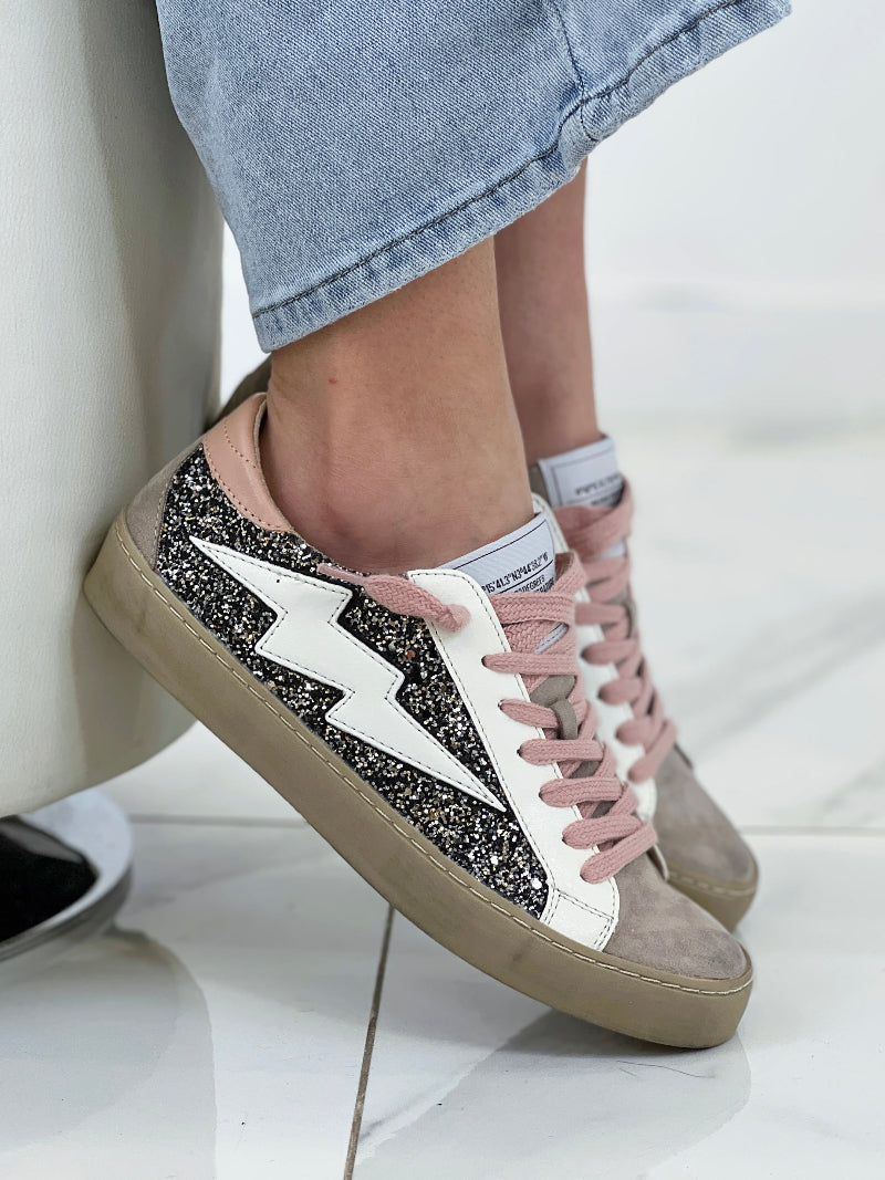 Zapatillas rayo brillo