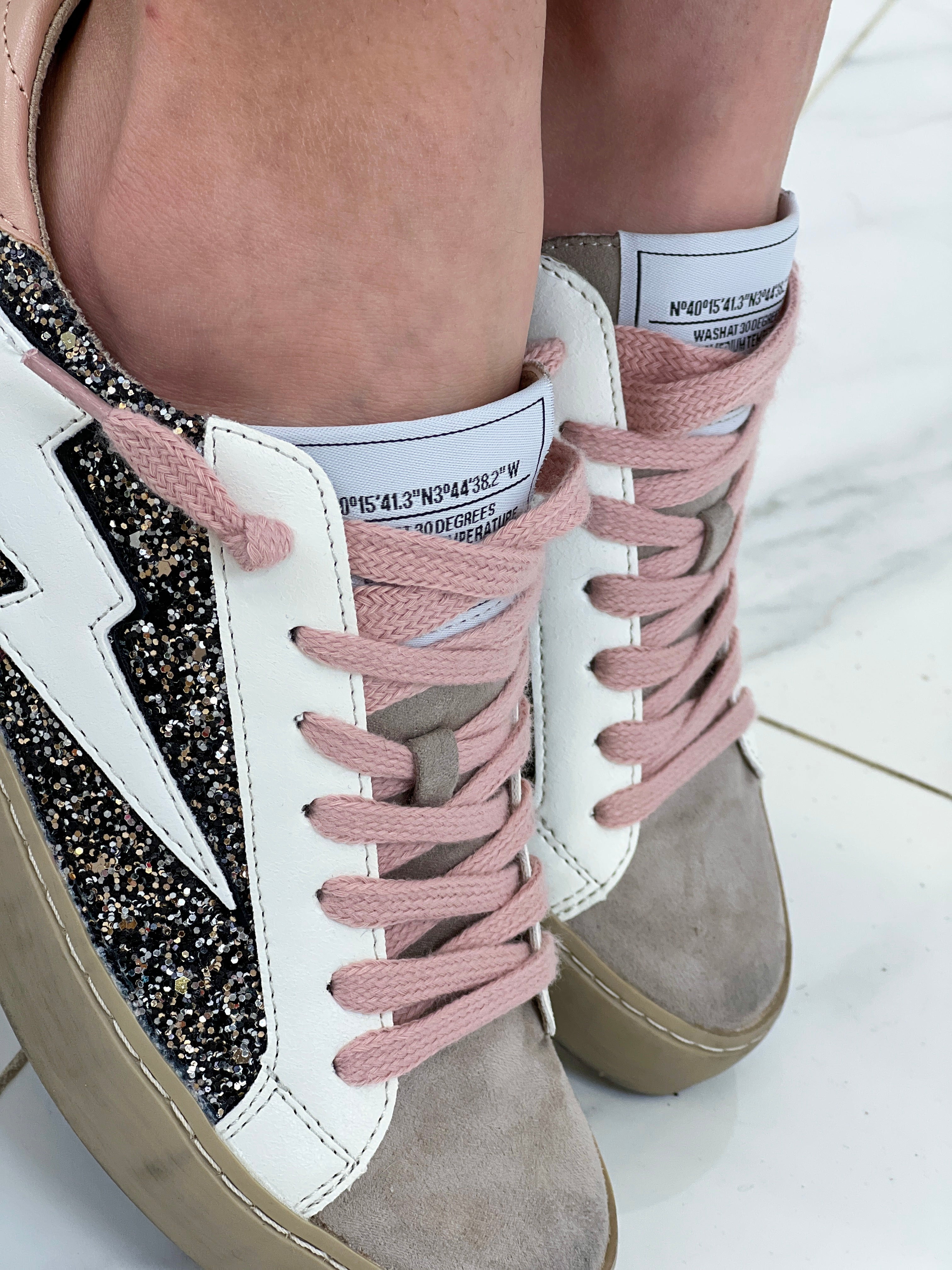 Zapatillas rayo brillo