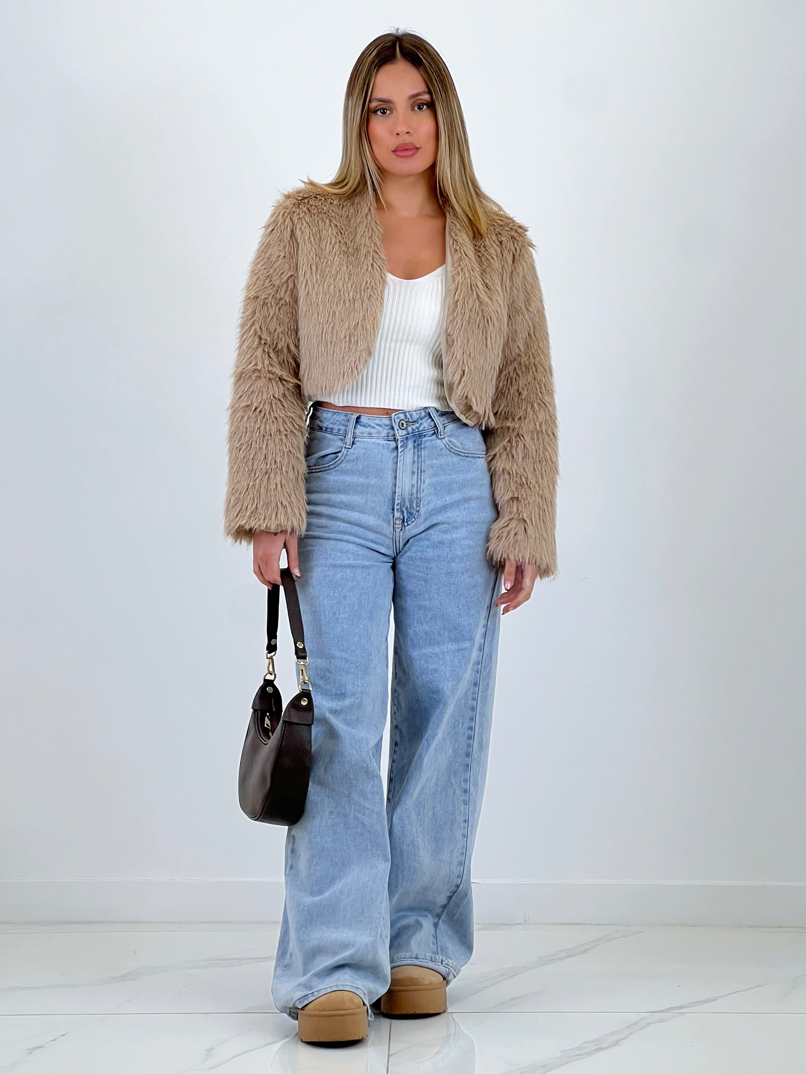 Jeans denim wide leg