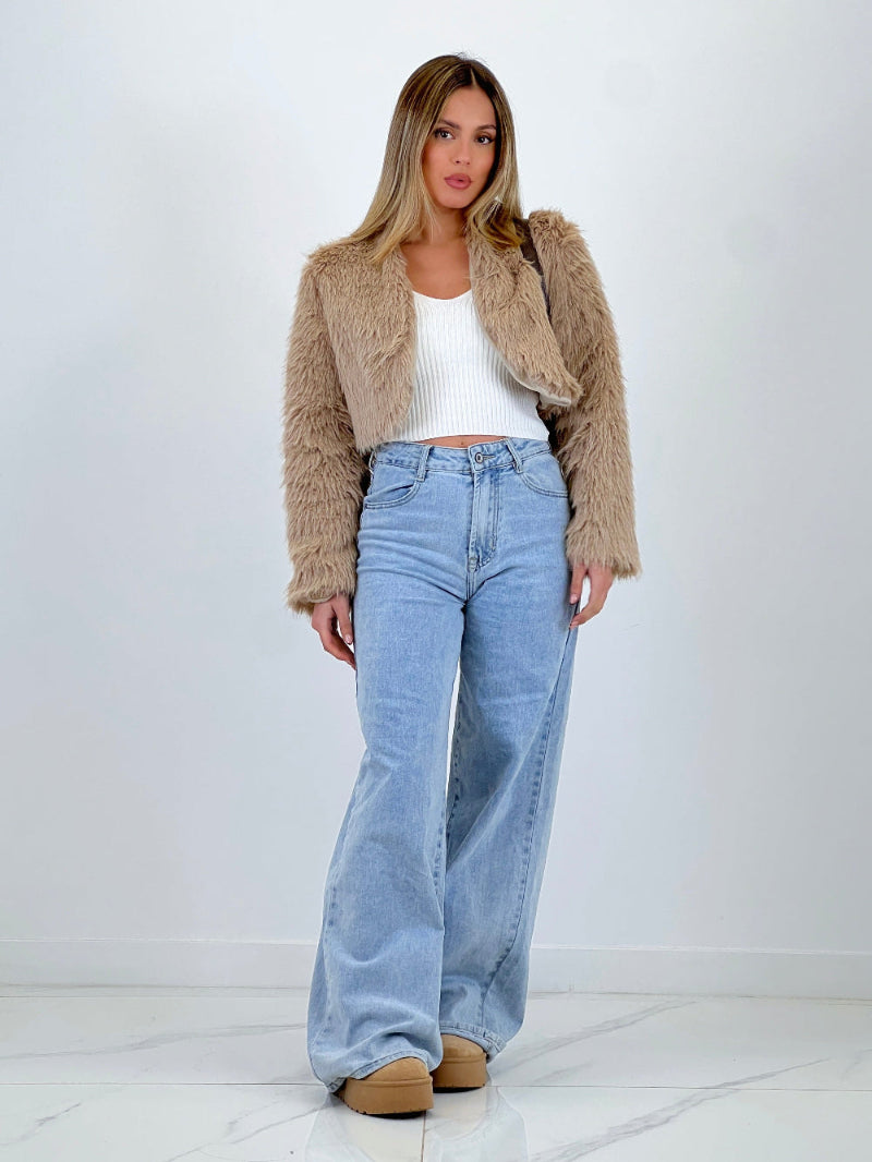 Jeans denim wide leg