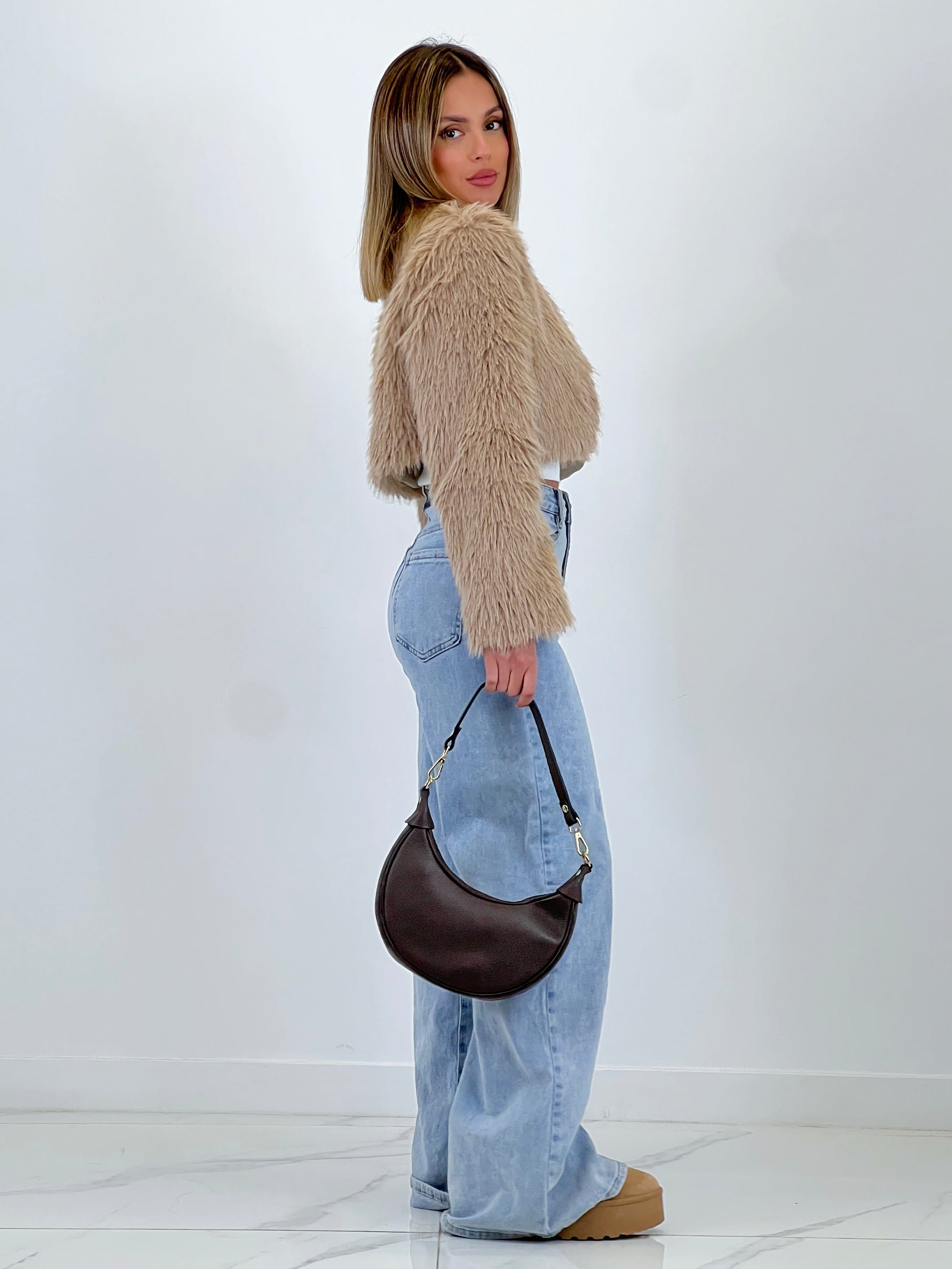 Jeans denim wide leg