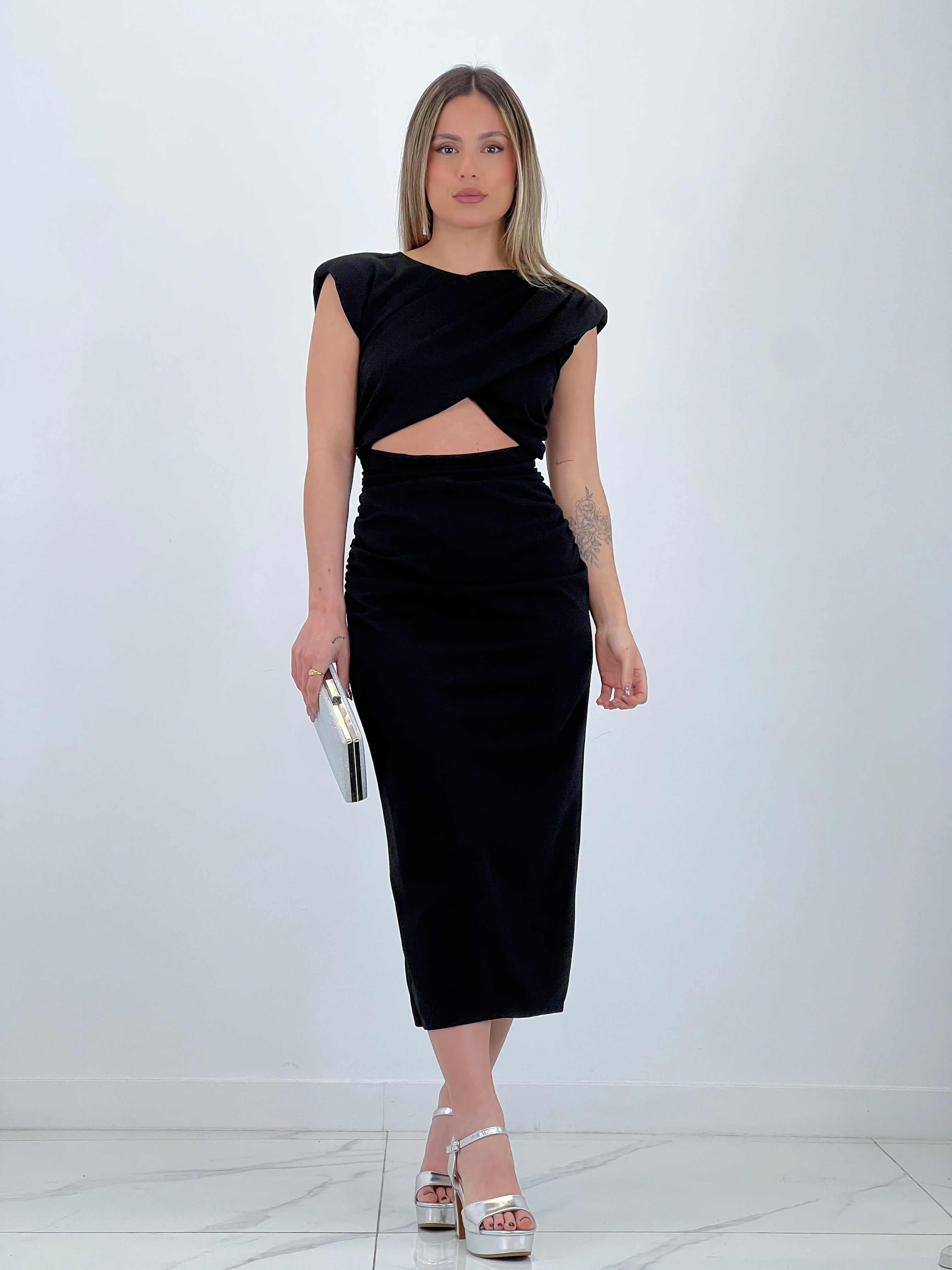 Mirta midi cut-out dress