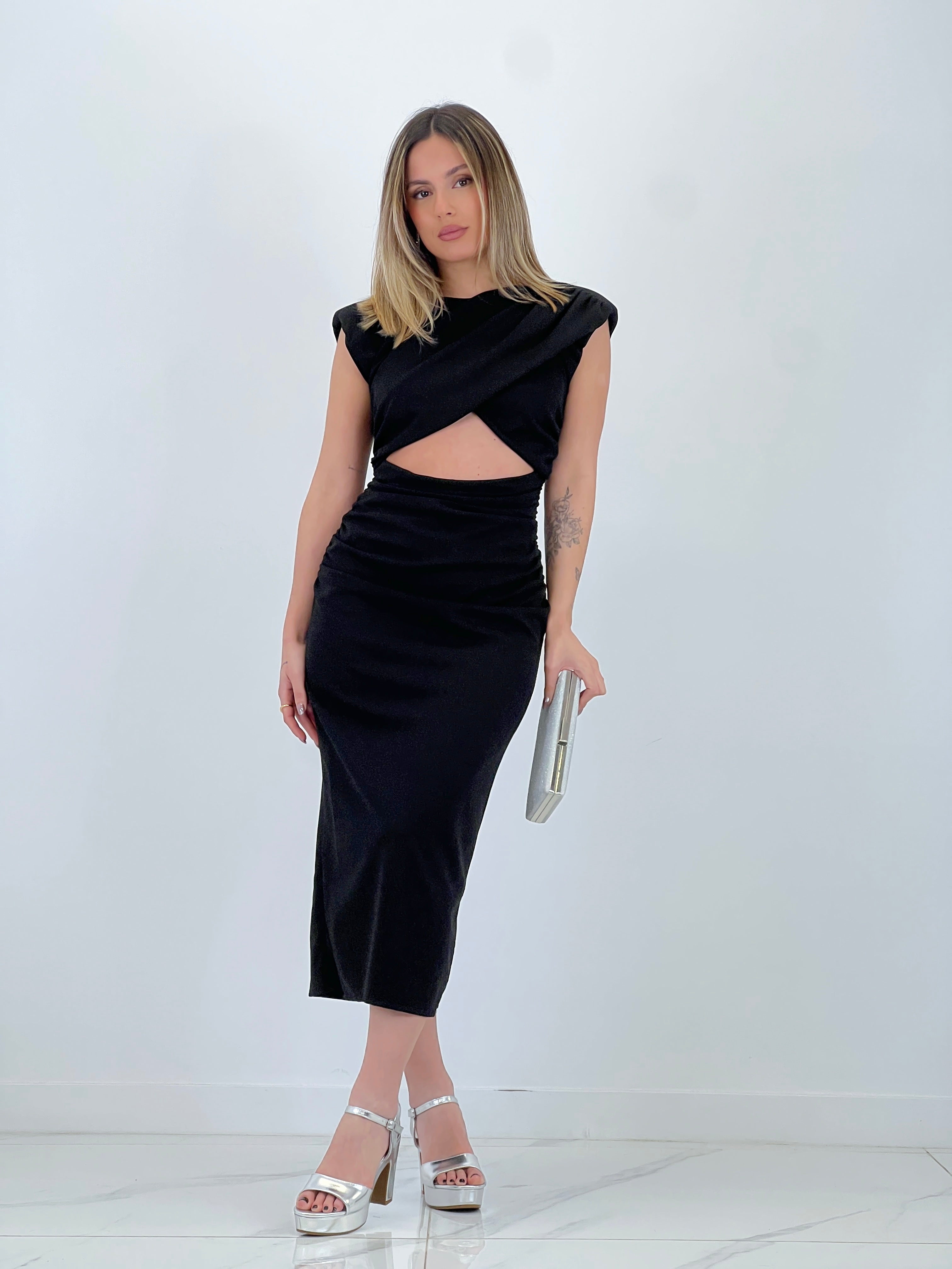 Mirta midi cut-out dress