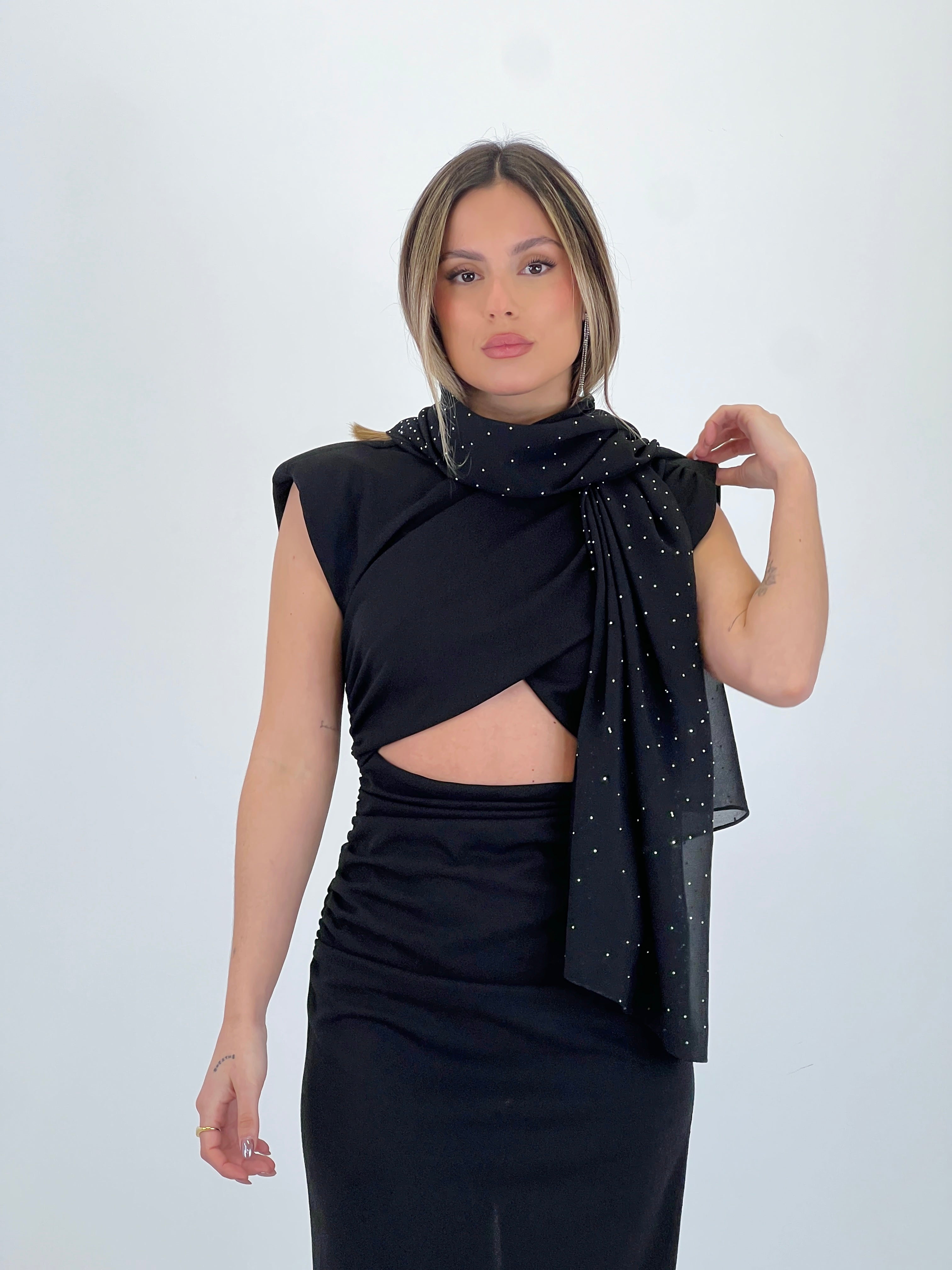 Mirta midi cut-out dress