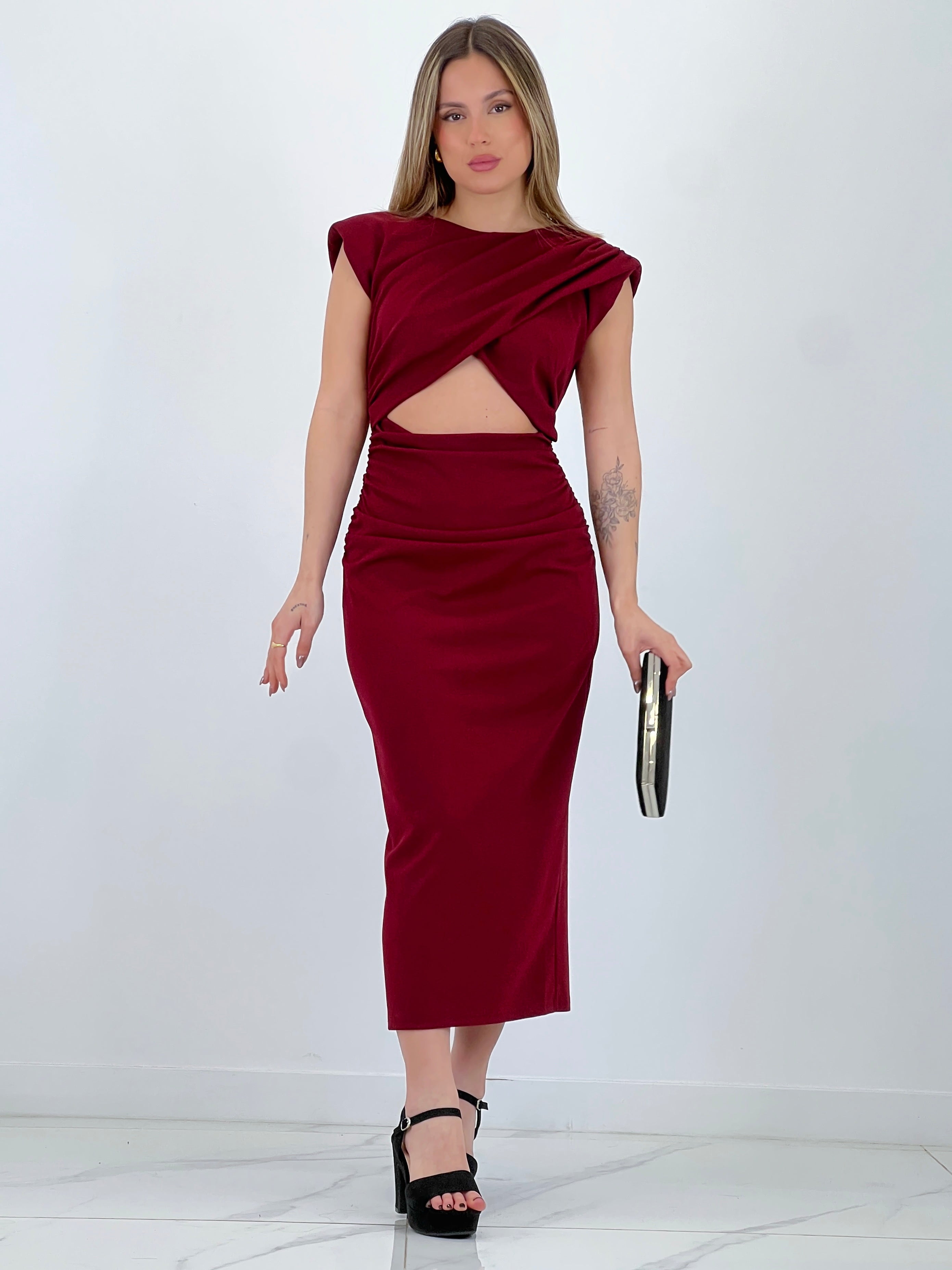 Mirta midi cut-out dress