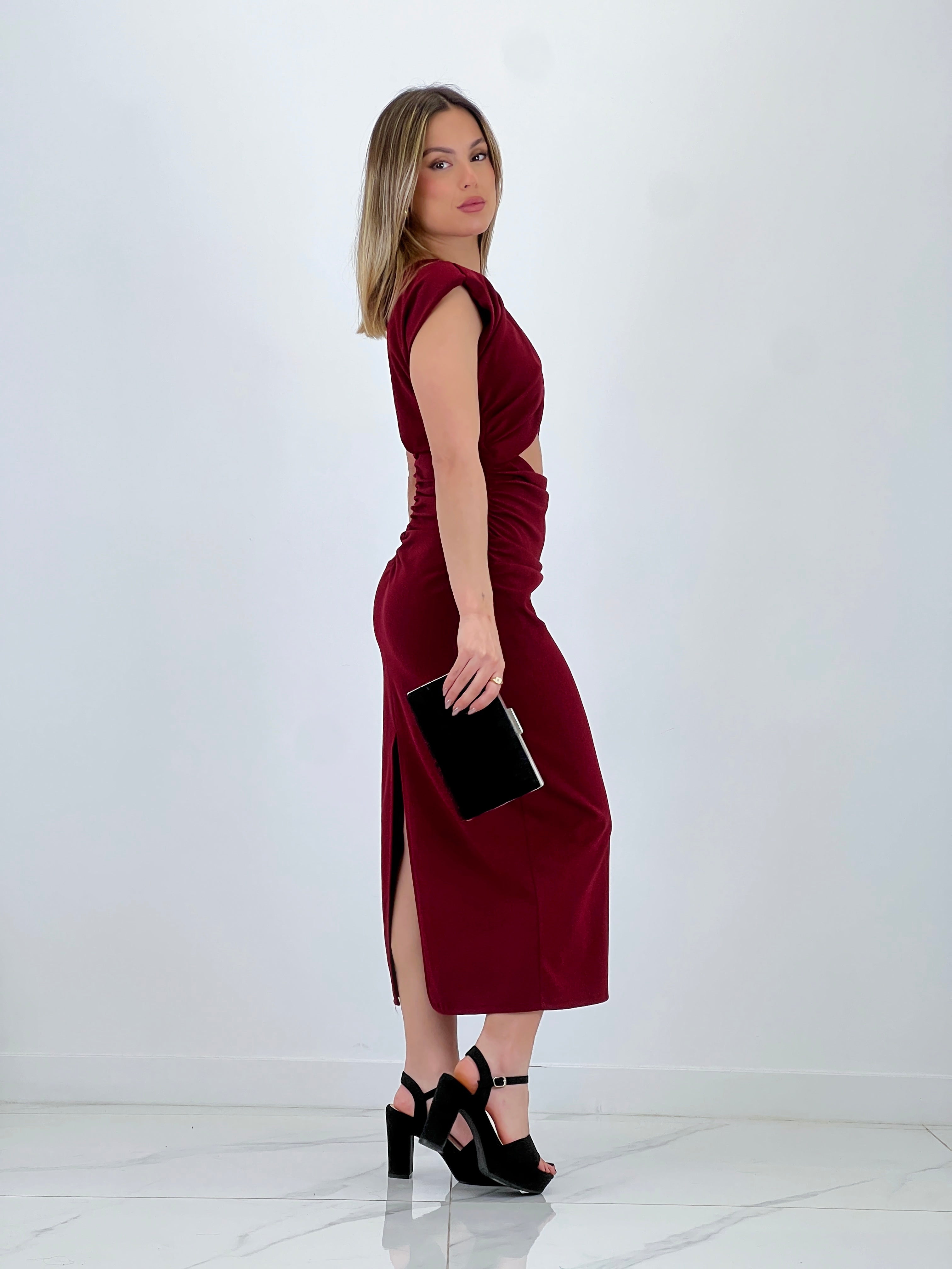 Mirta midi cut-out dress