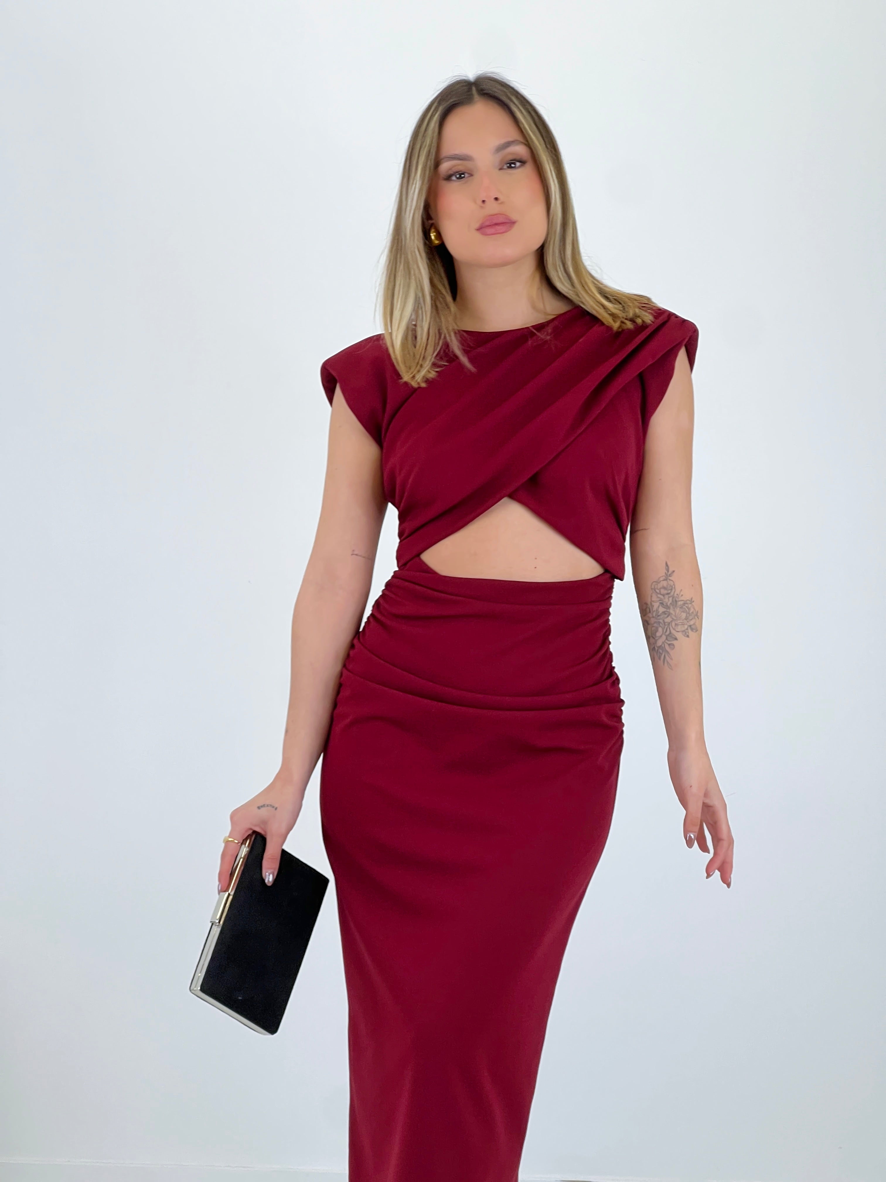 Mirta midi cut-out dress