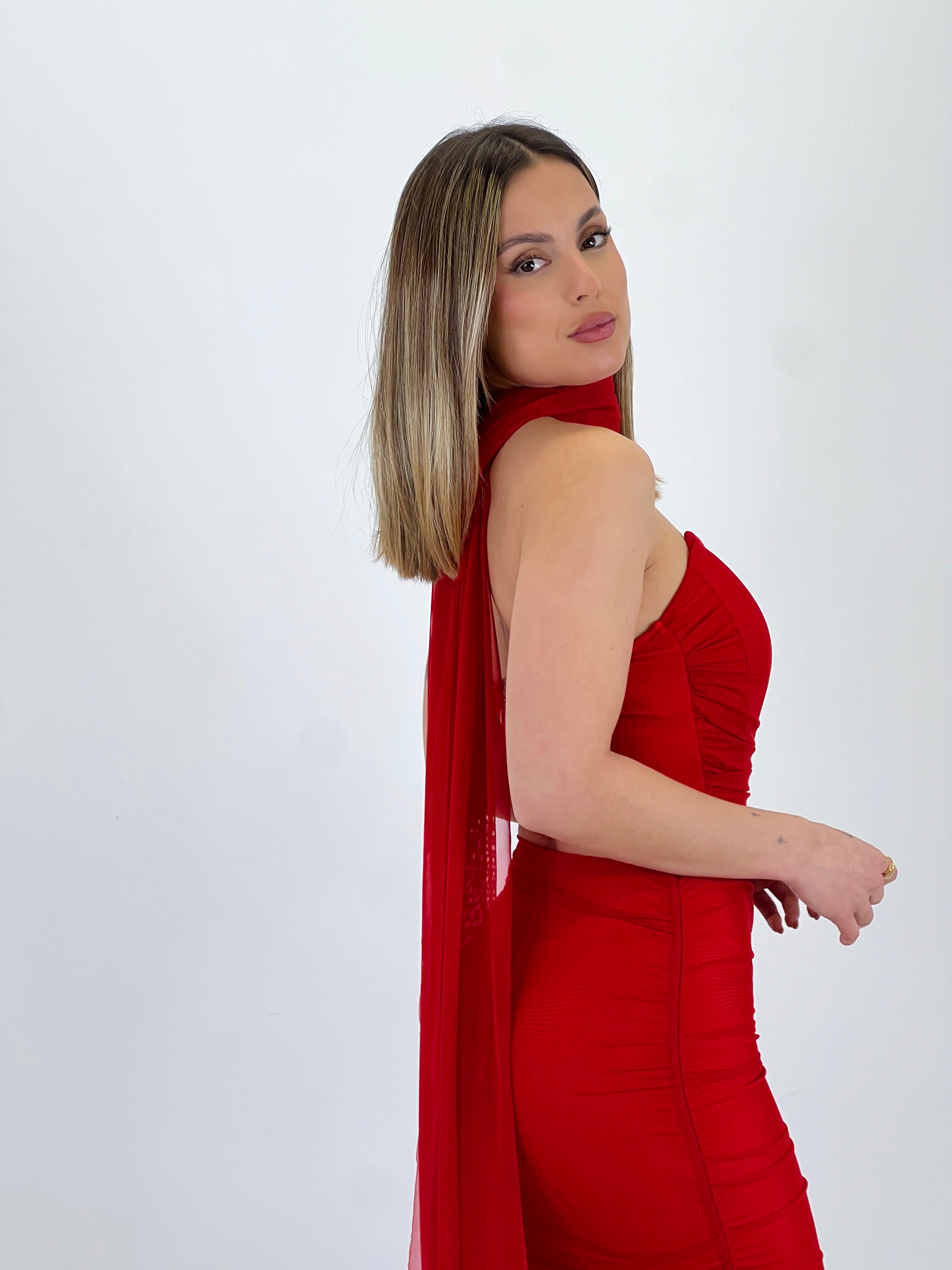 Conjunto tul corsé y falda