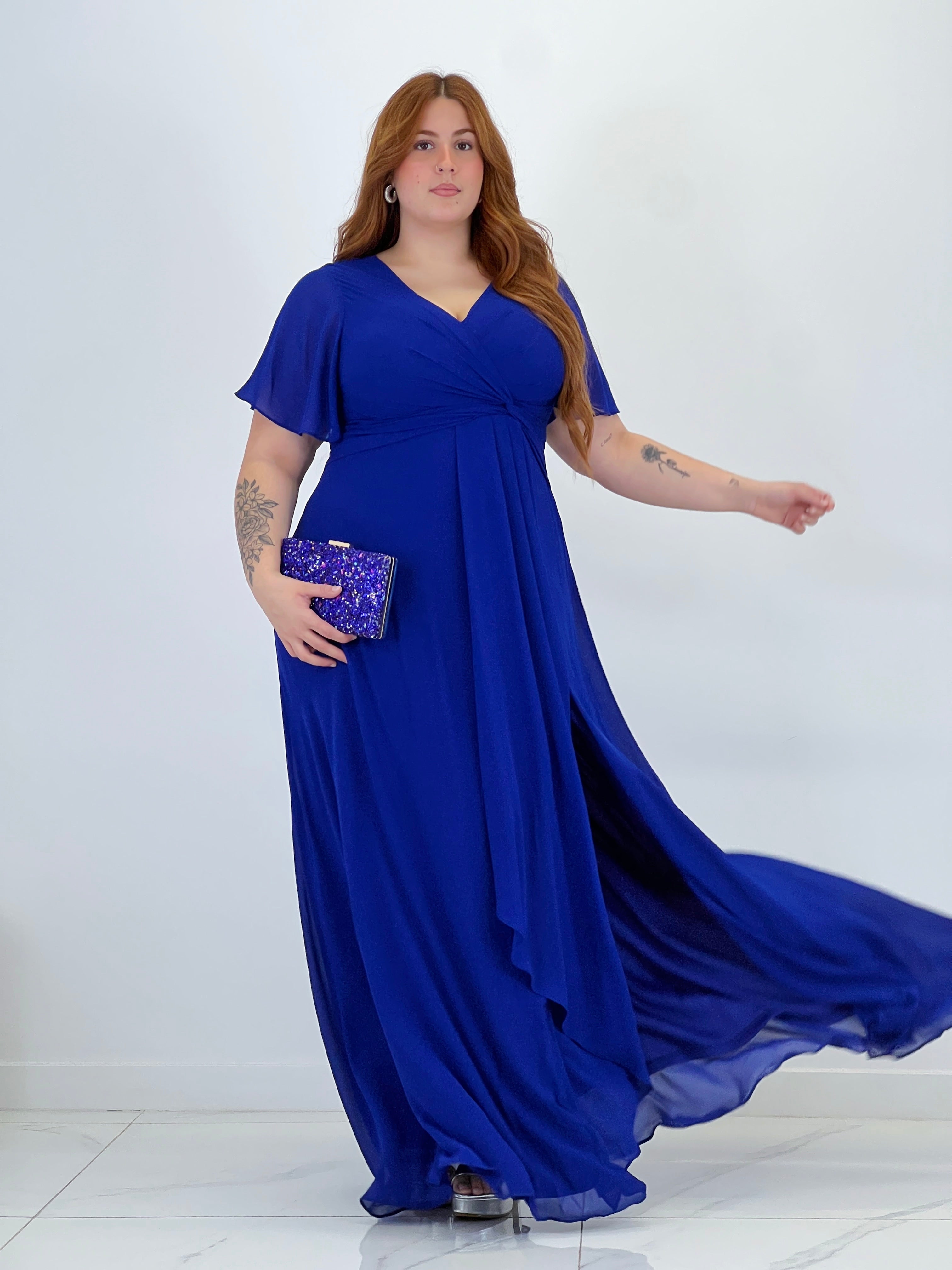 Donna dress with sleeves