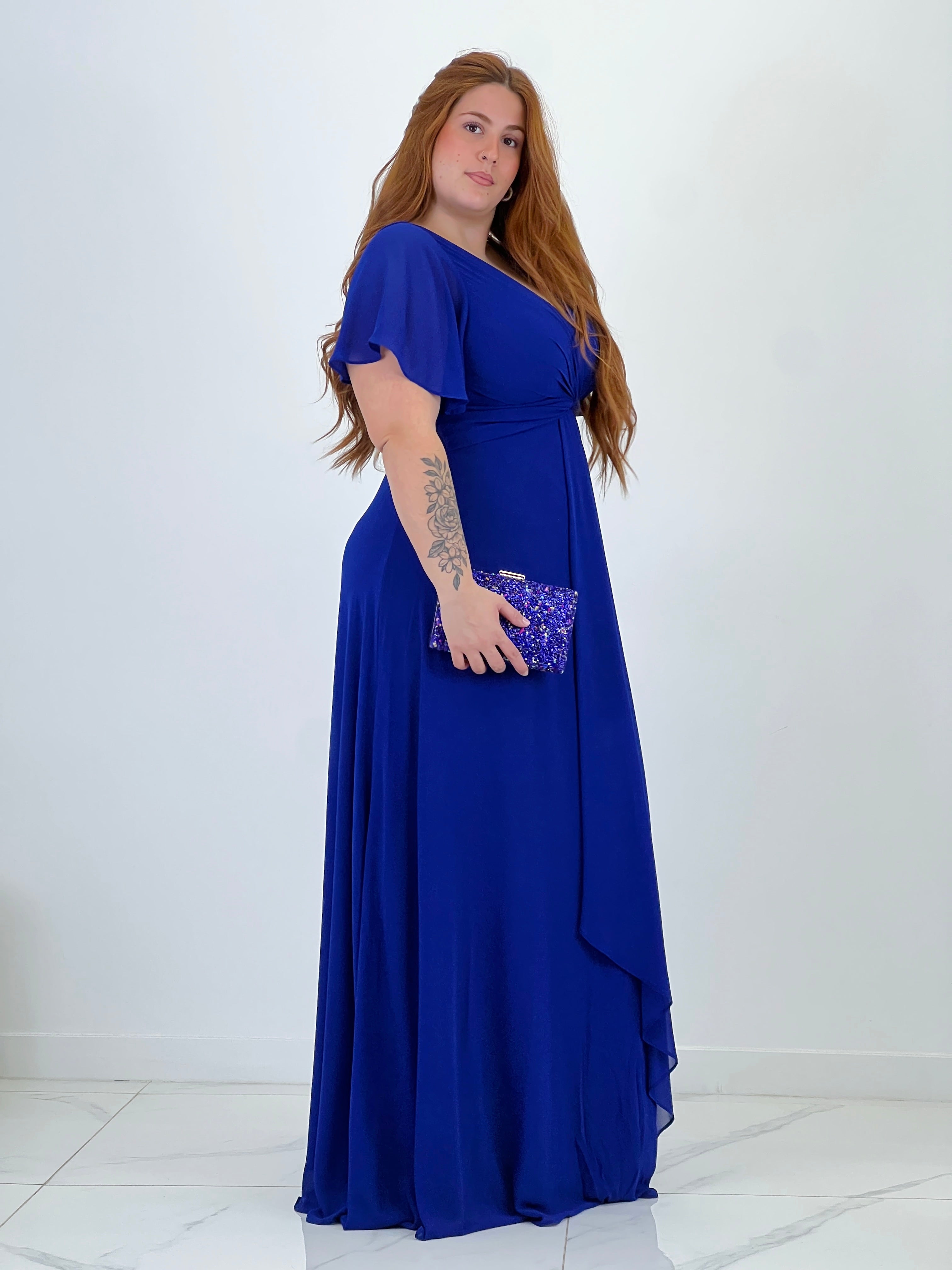Donna dress with sleeves