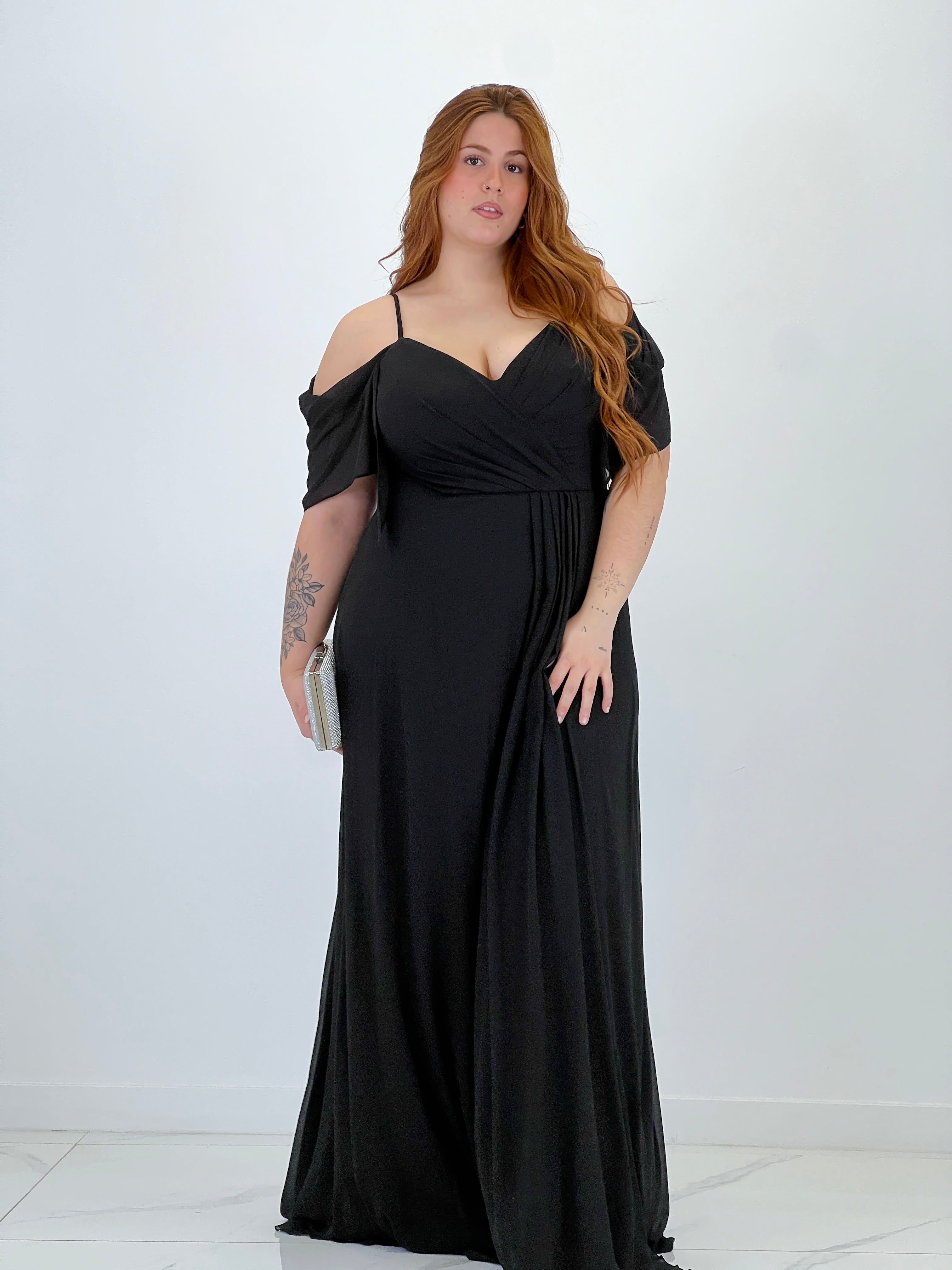 Vestido manga caída Elia