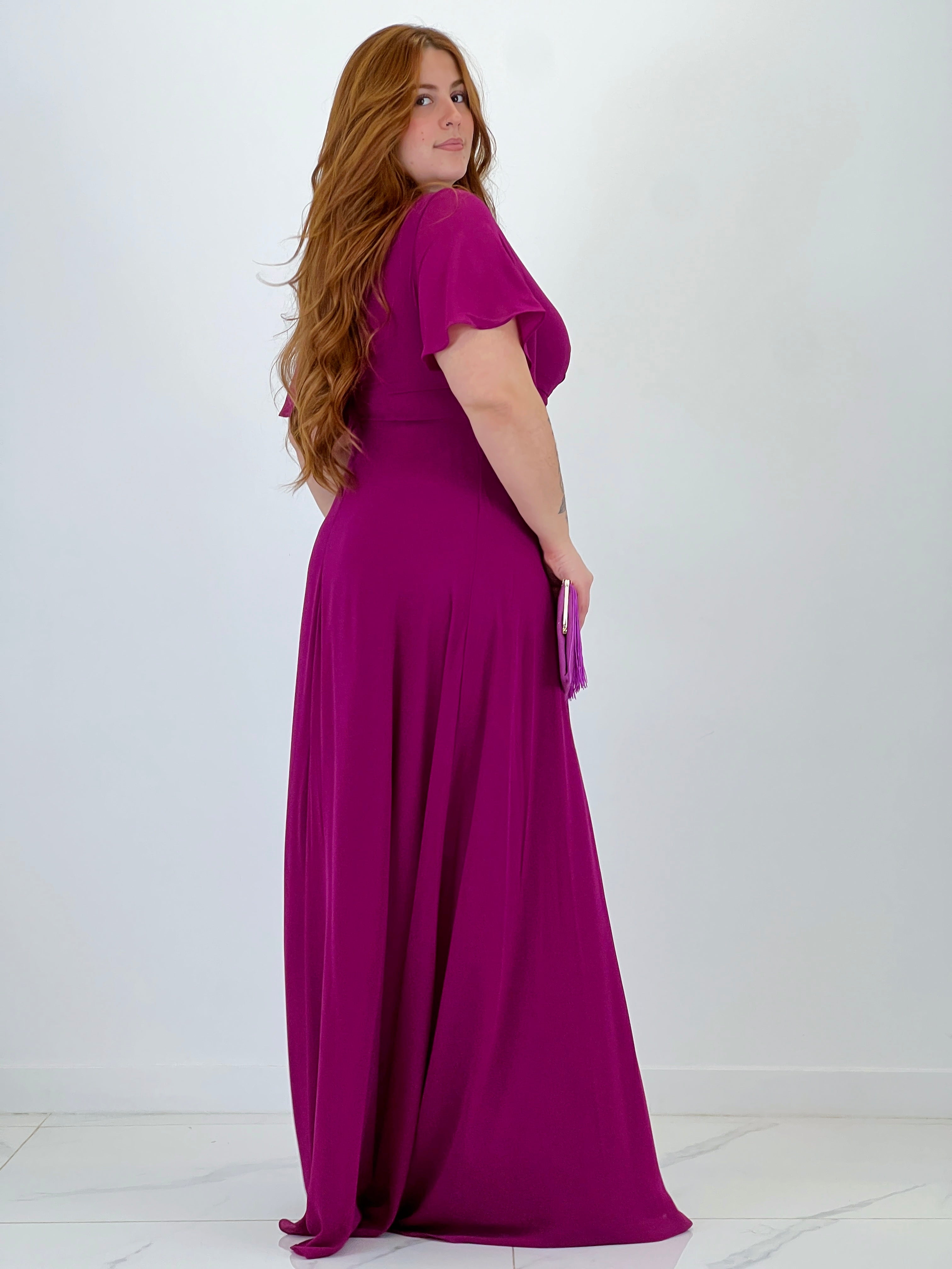 Donna dress with sleeves