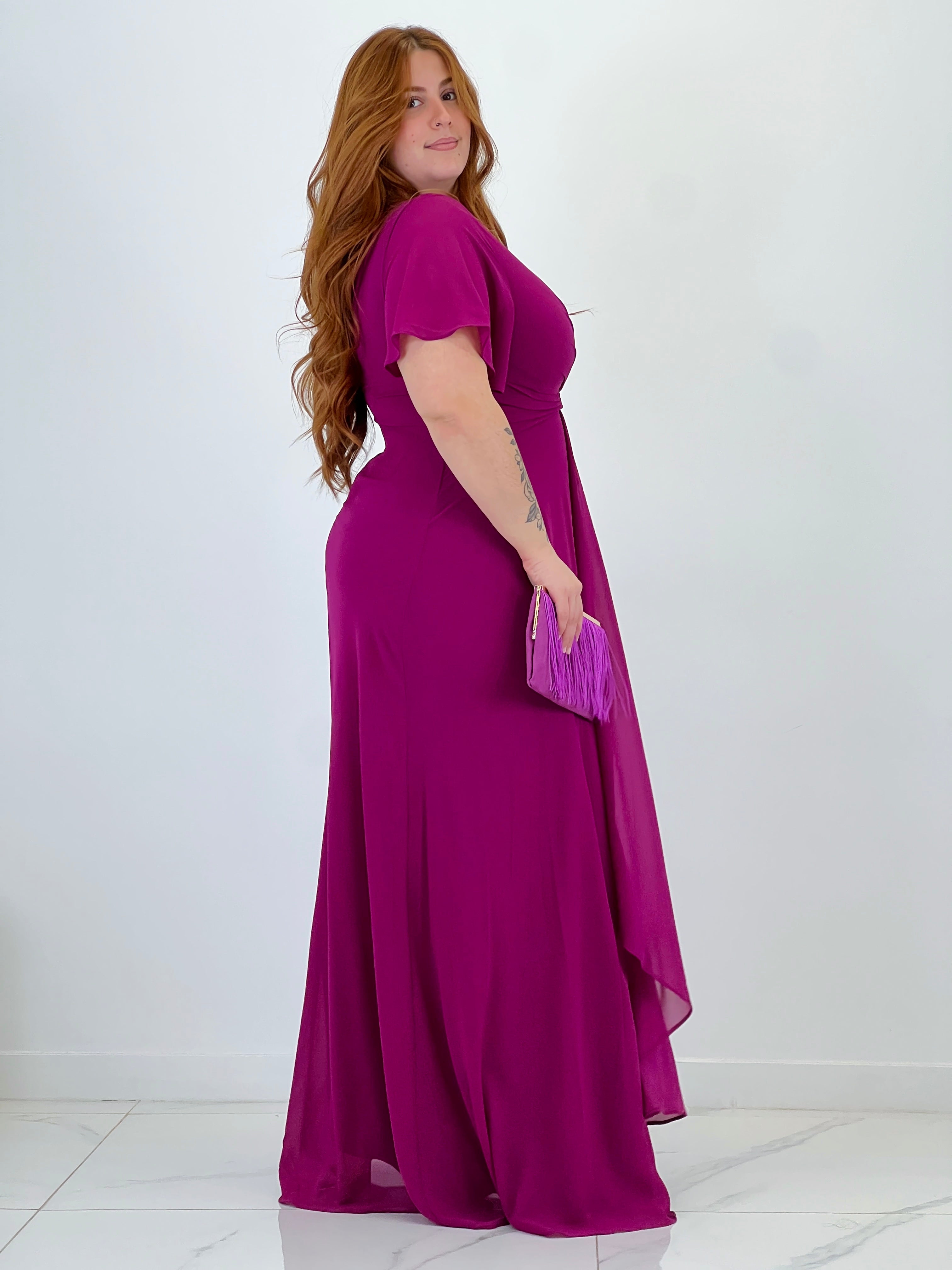 Donna dress with sleeves