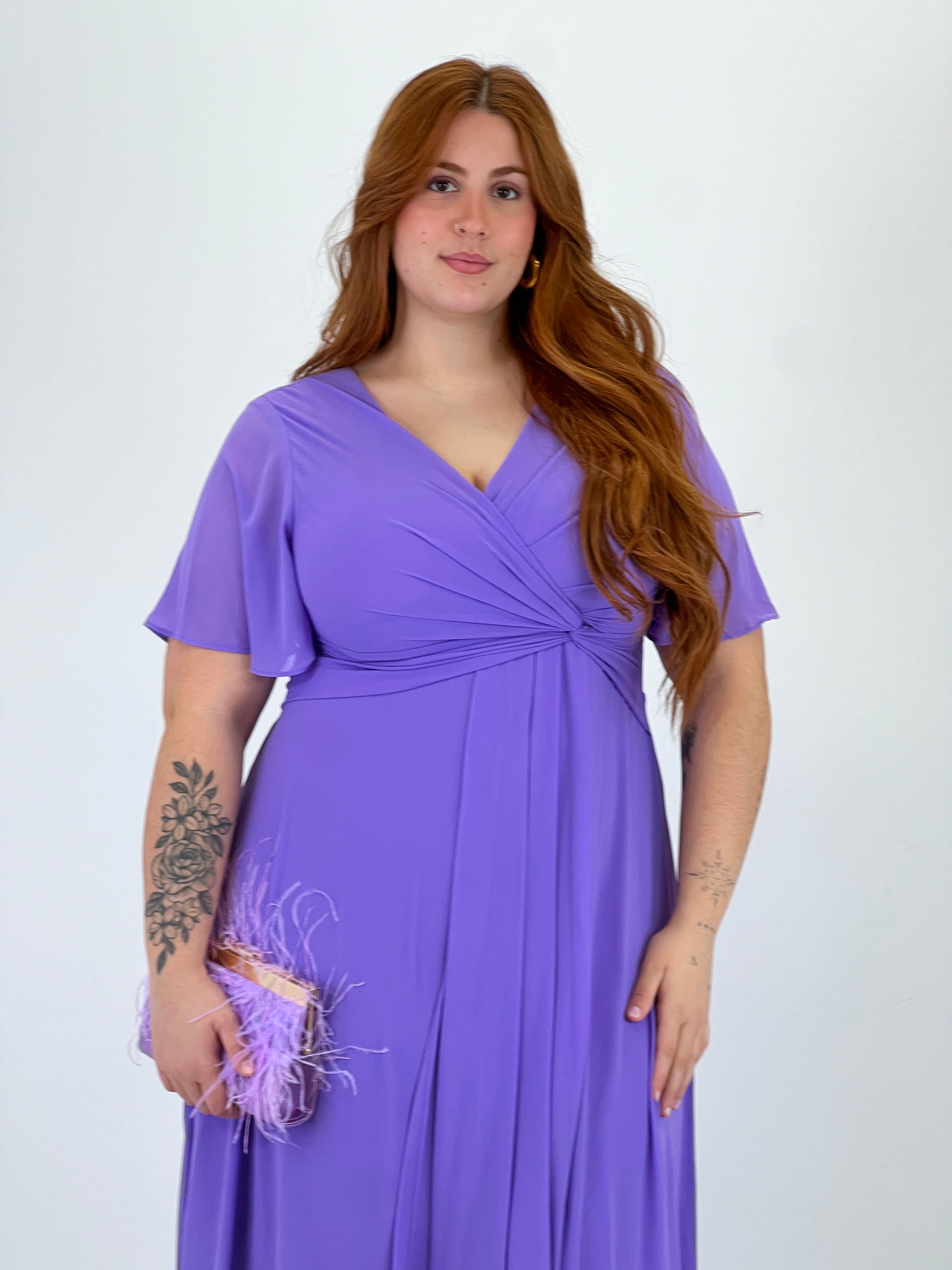 Donna dress with sleeves