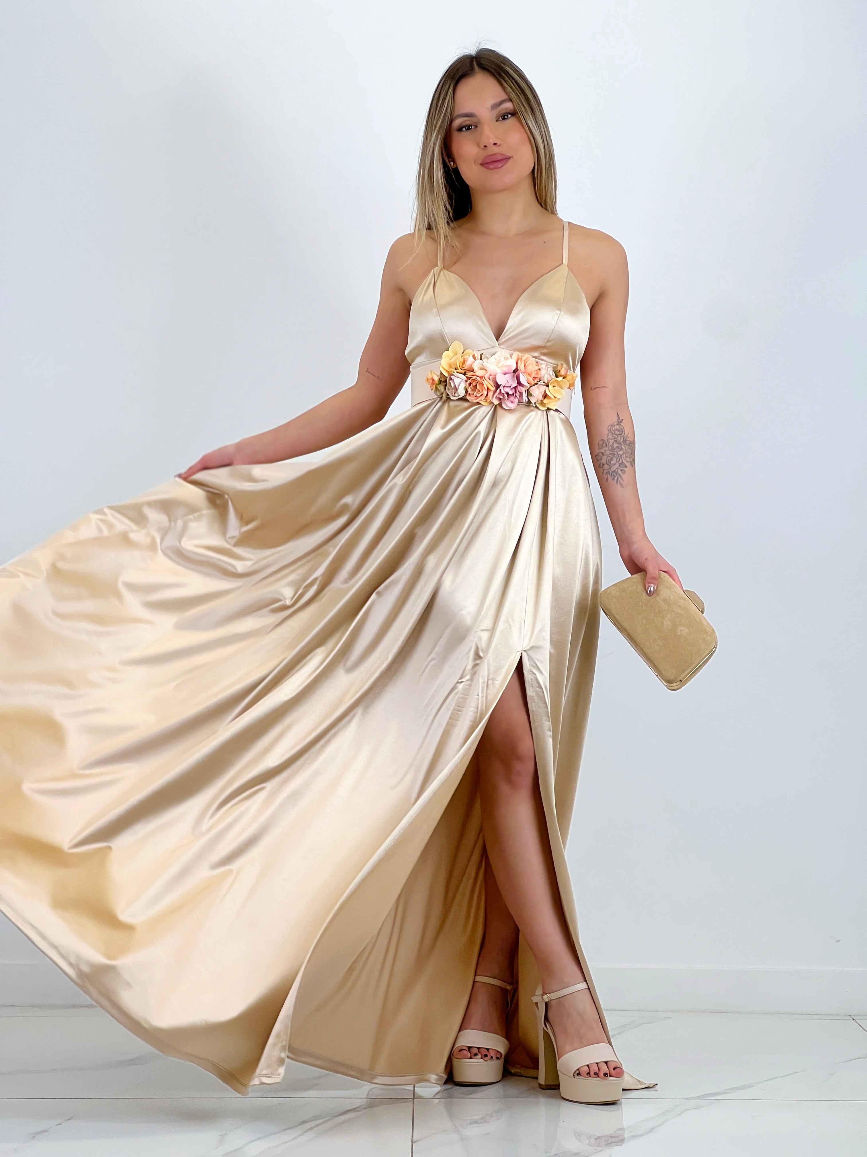 Vestido satinado Seline