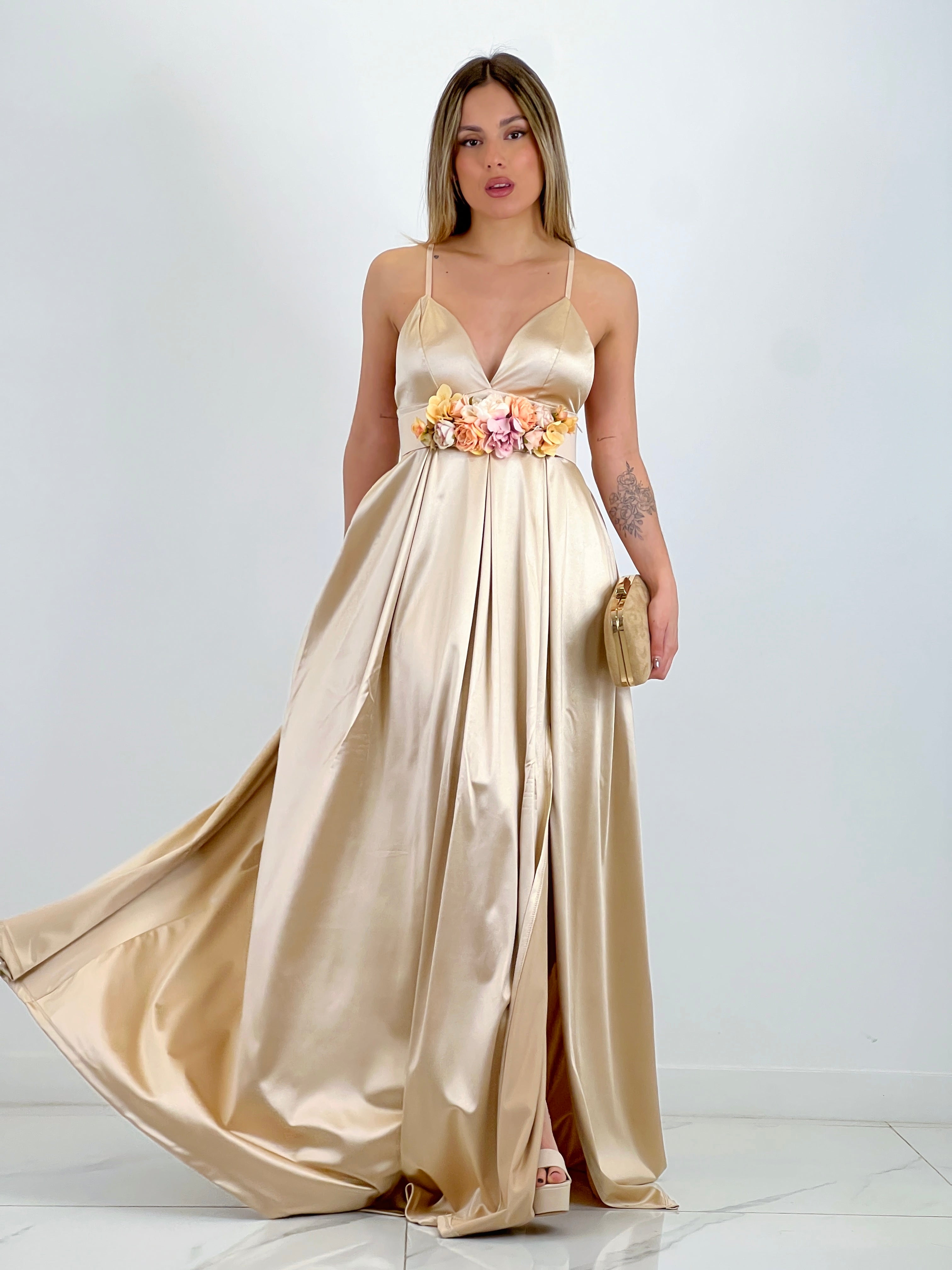 Vestido satinado Seline