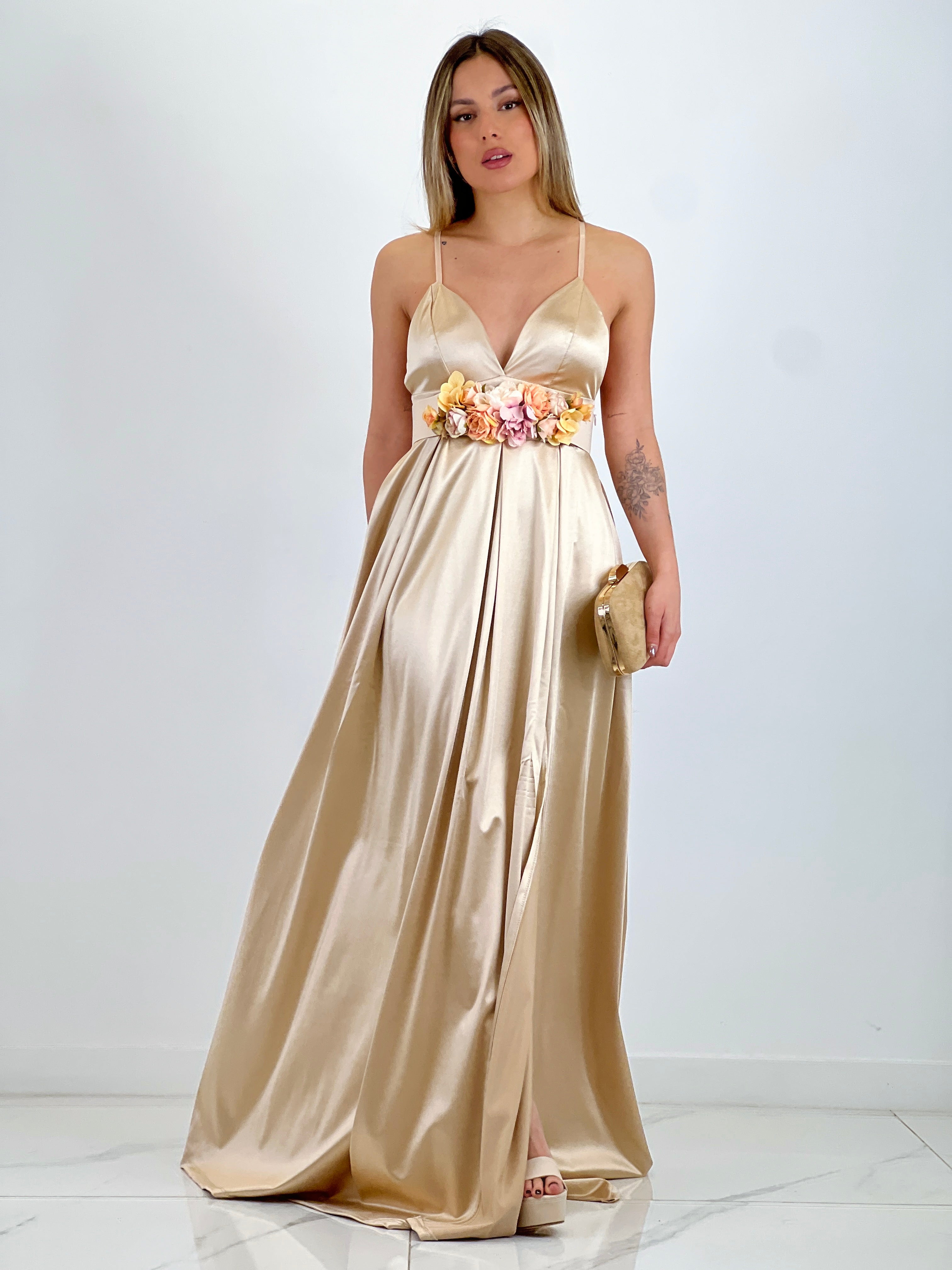 Vestido satinado Seline