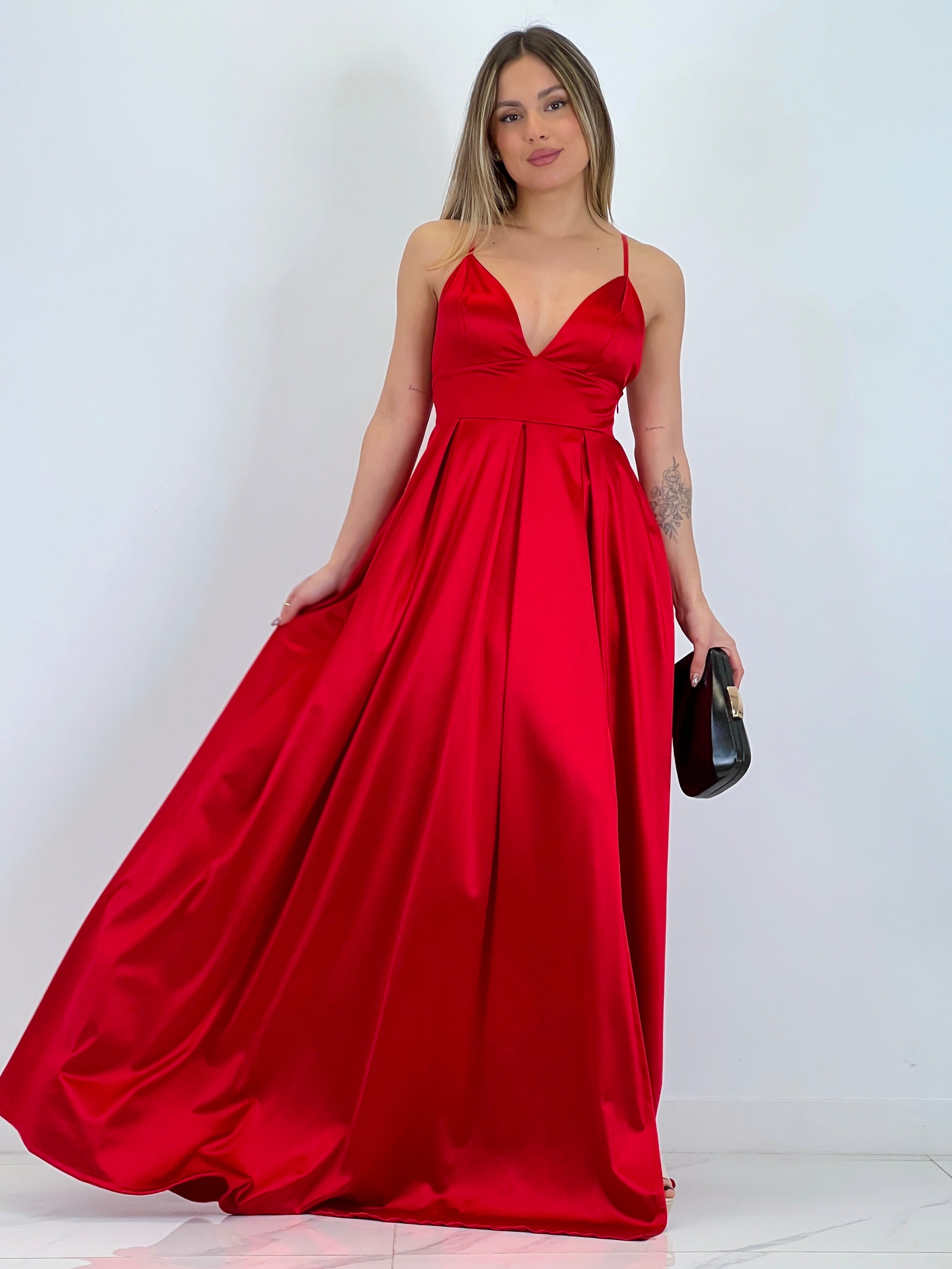 Vestido satinado Seline