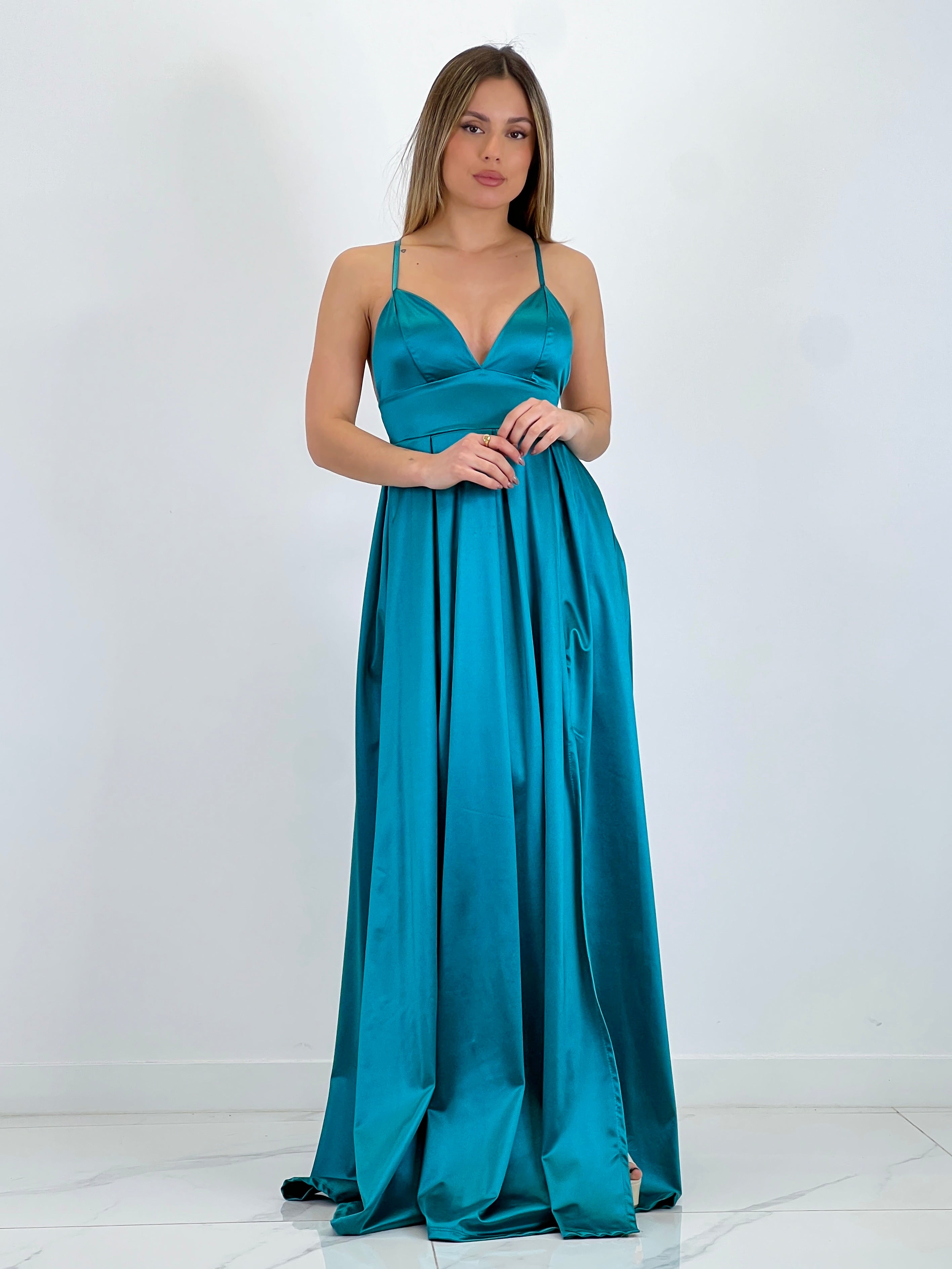 Vestido satinado Seline