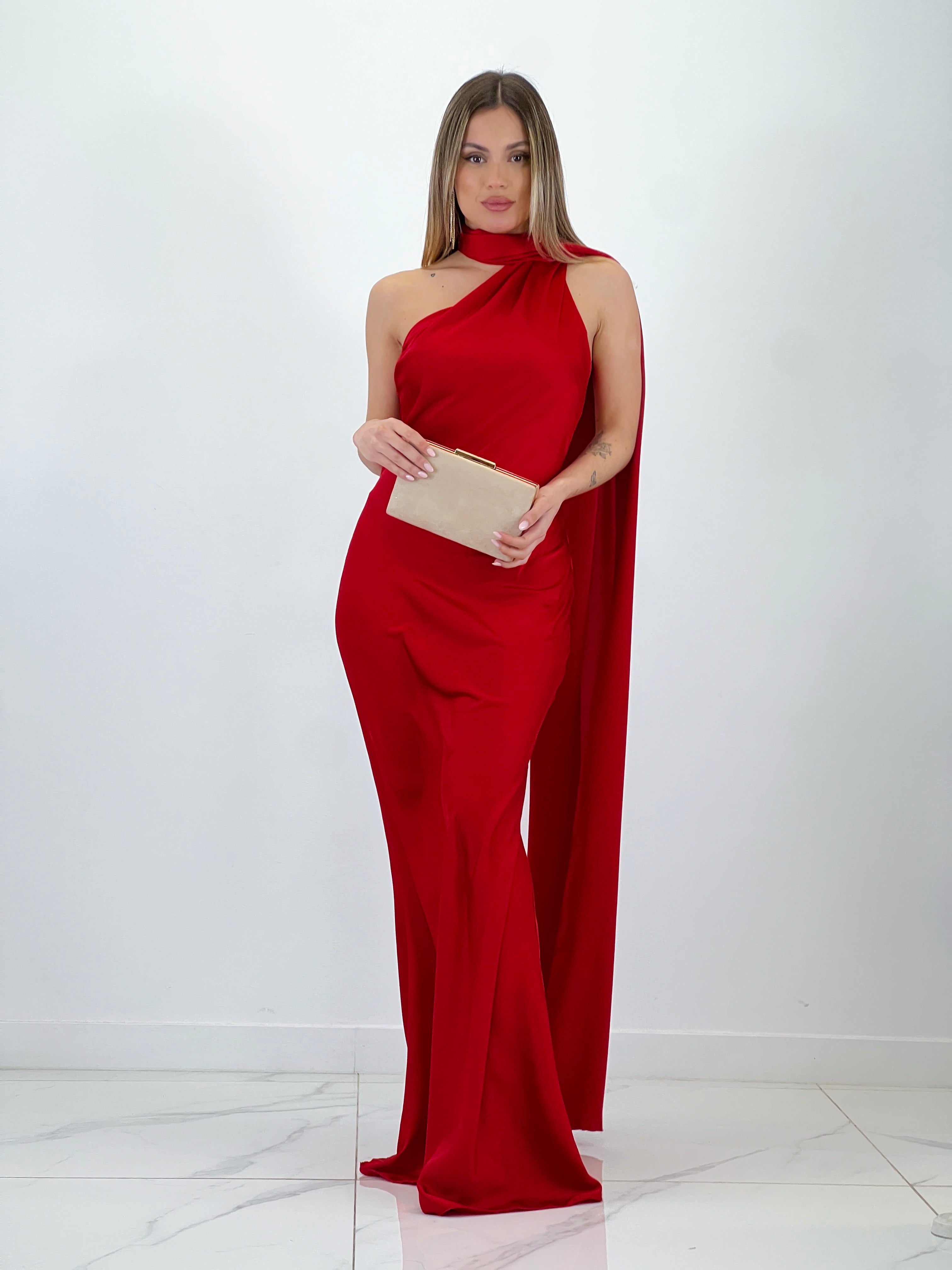 Vestido raso choker Priscila