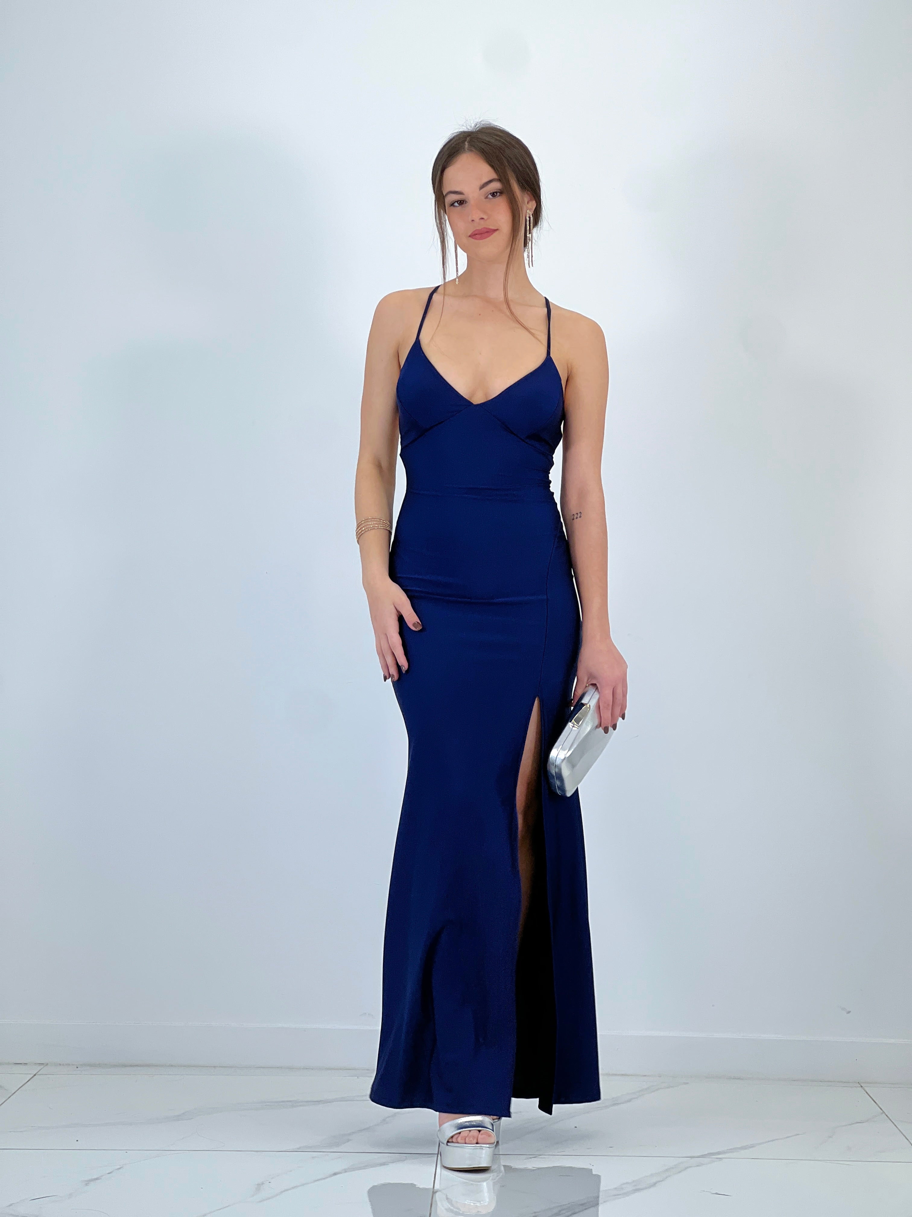 Vestido espalda cruzada Lara