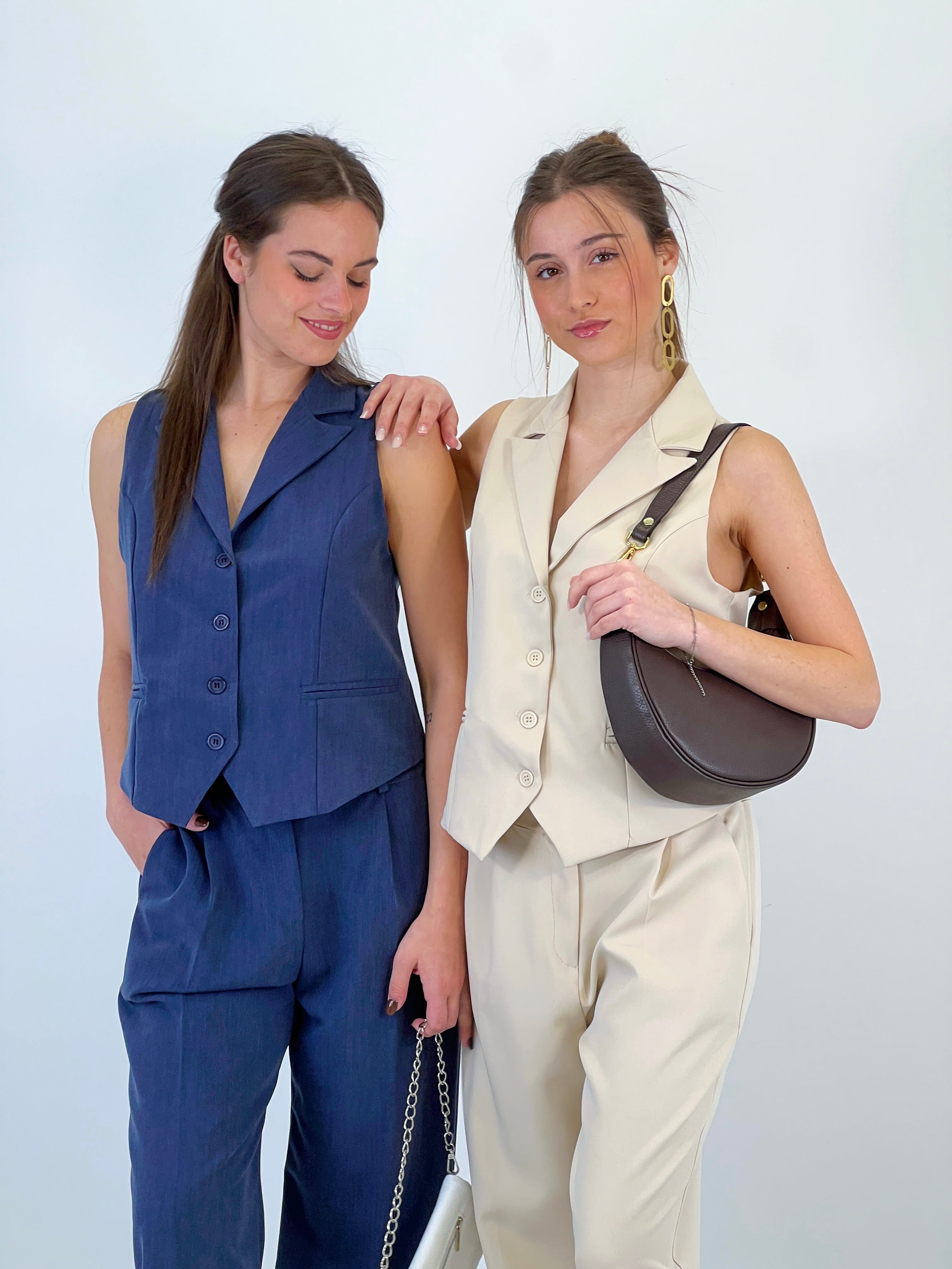 Conjunto pantalón y chaleco Paris