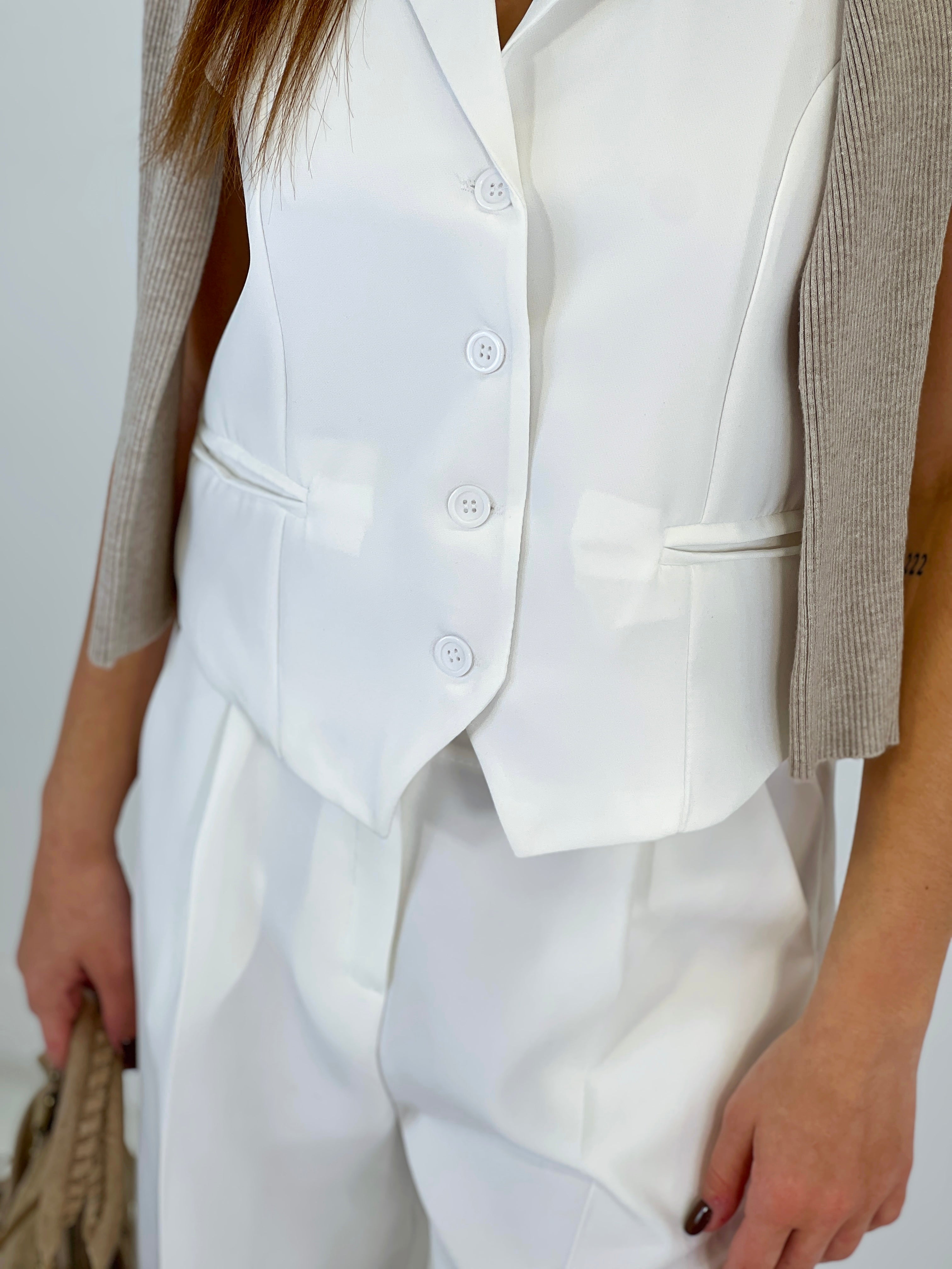 Conjunto pantalón y chaleco Paris