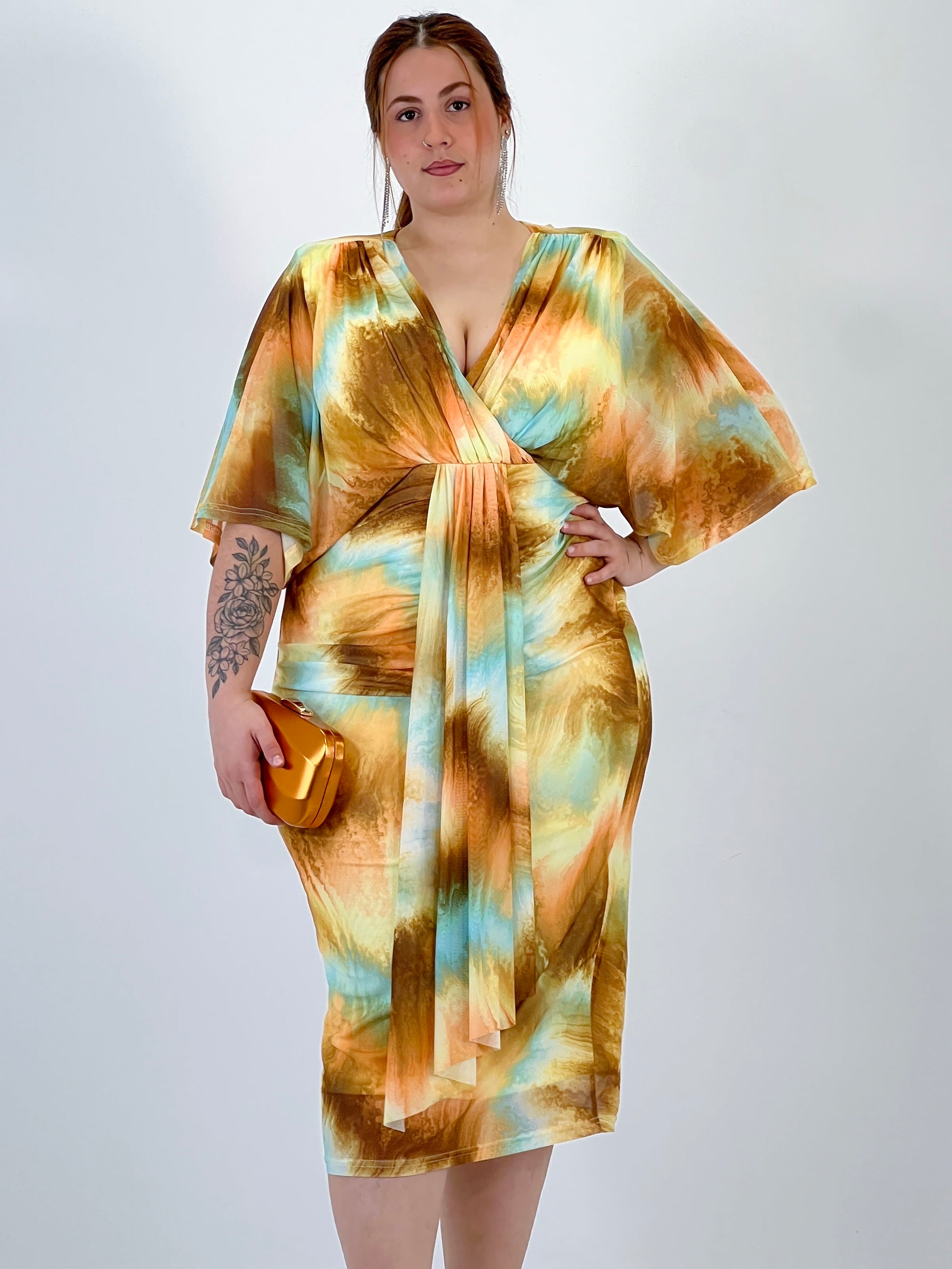 Vestido midi estampado Gabriela