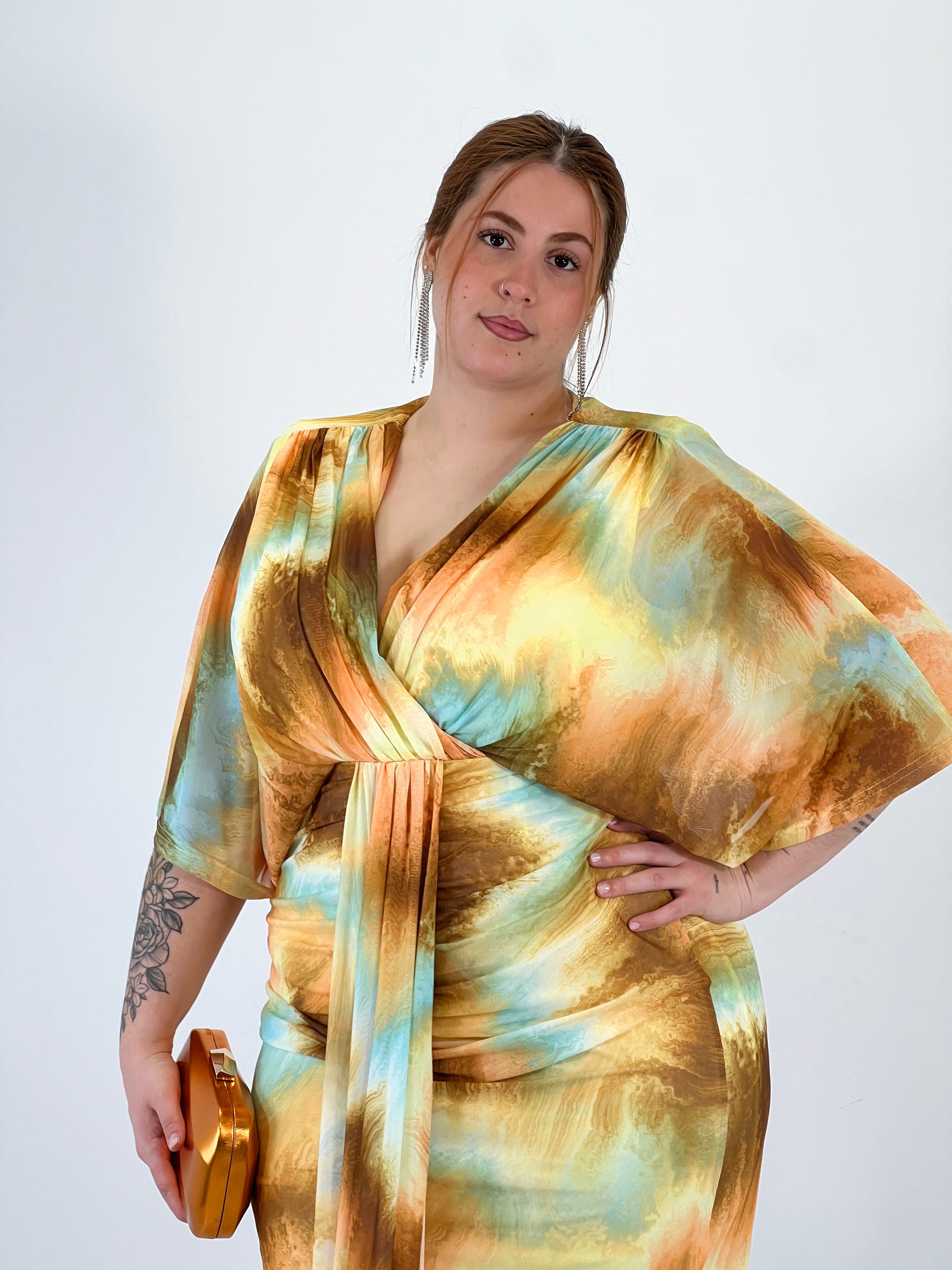 Vestido midi estampado Gabriela