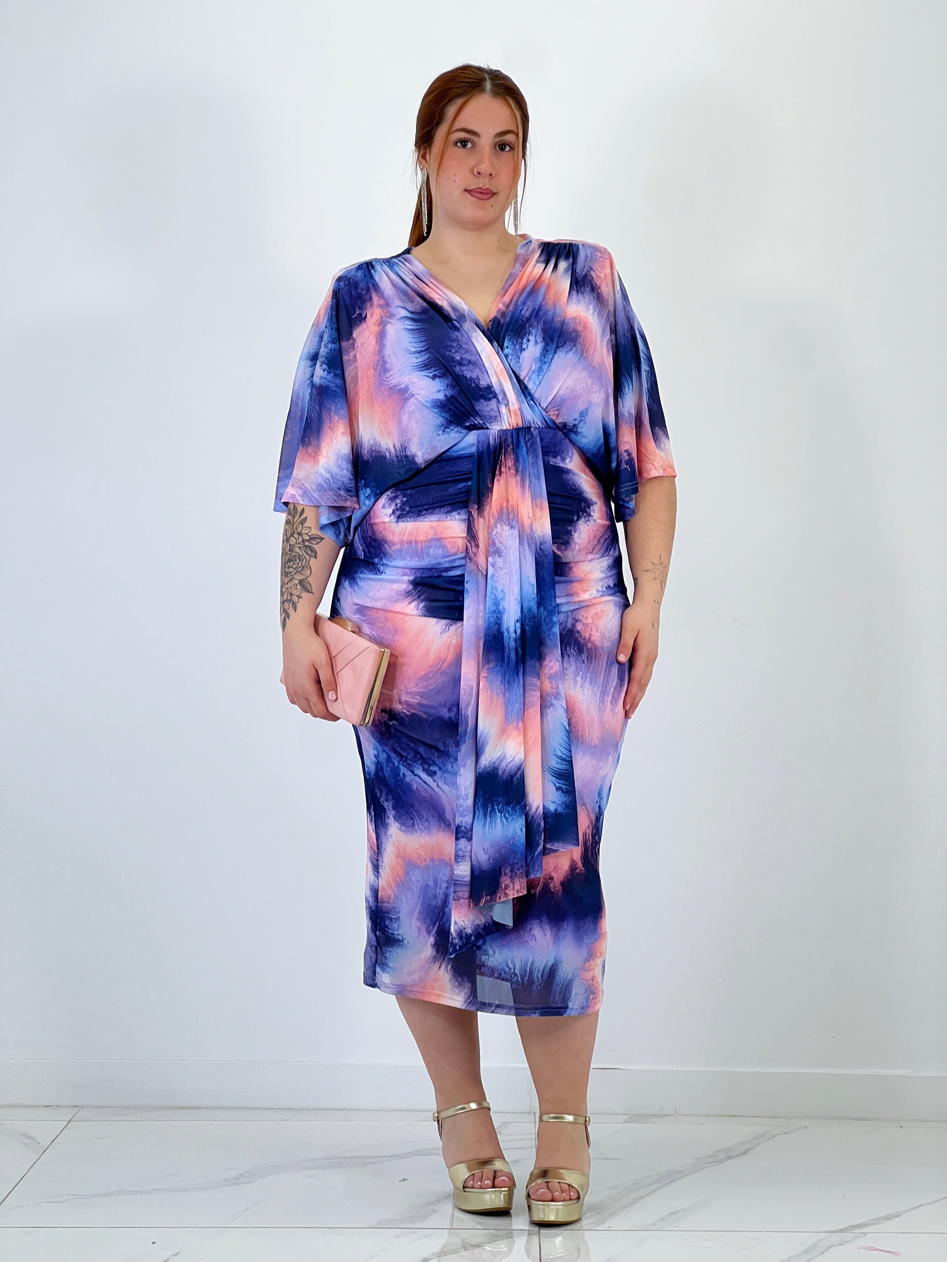 Vestido midi estampado Gabriela