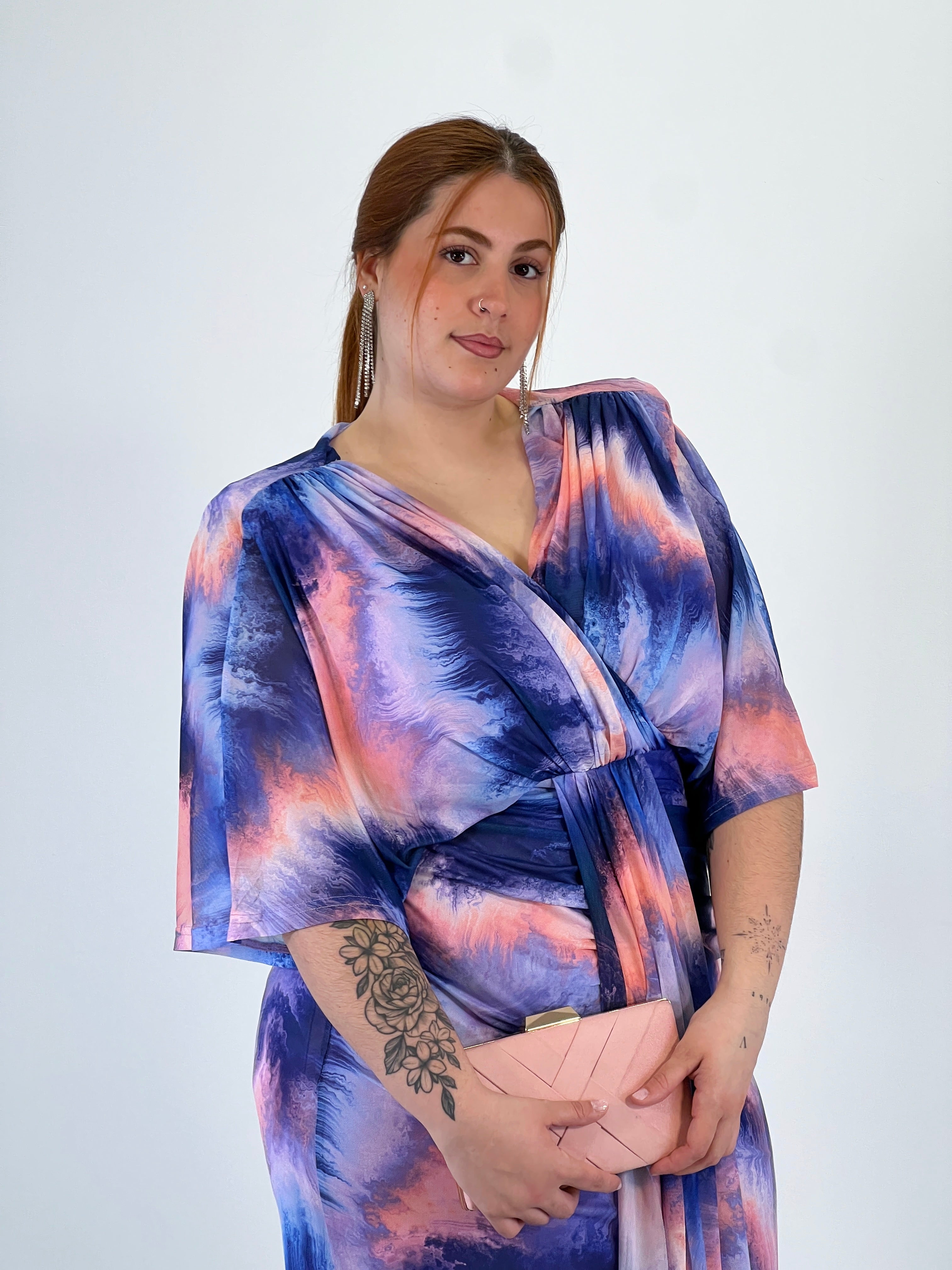 Vestido midi estampado Gabriela