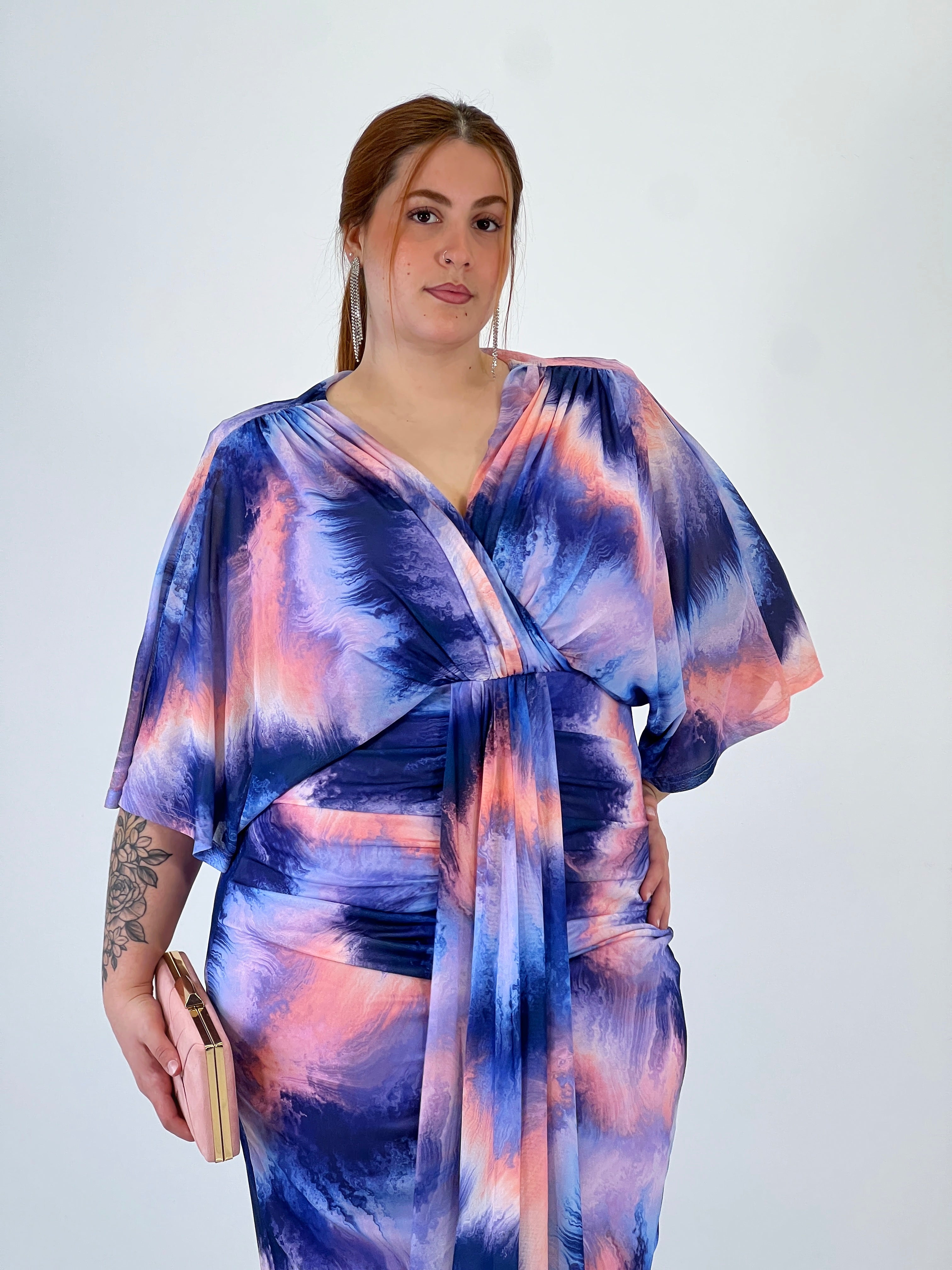 Vestido midi estampado Gabriela