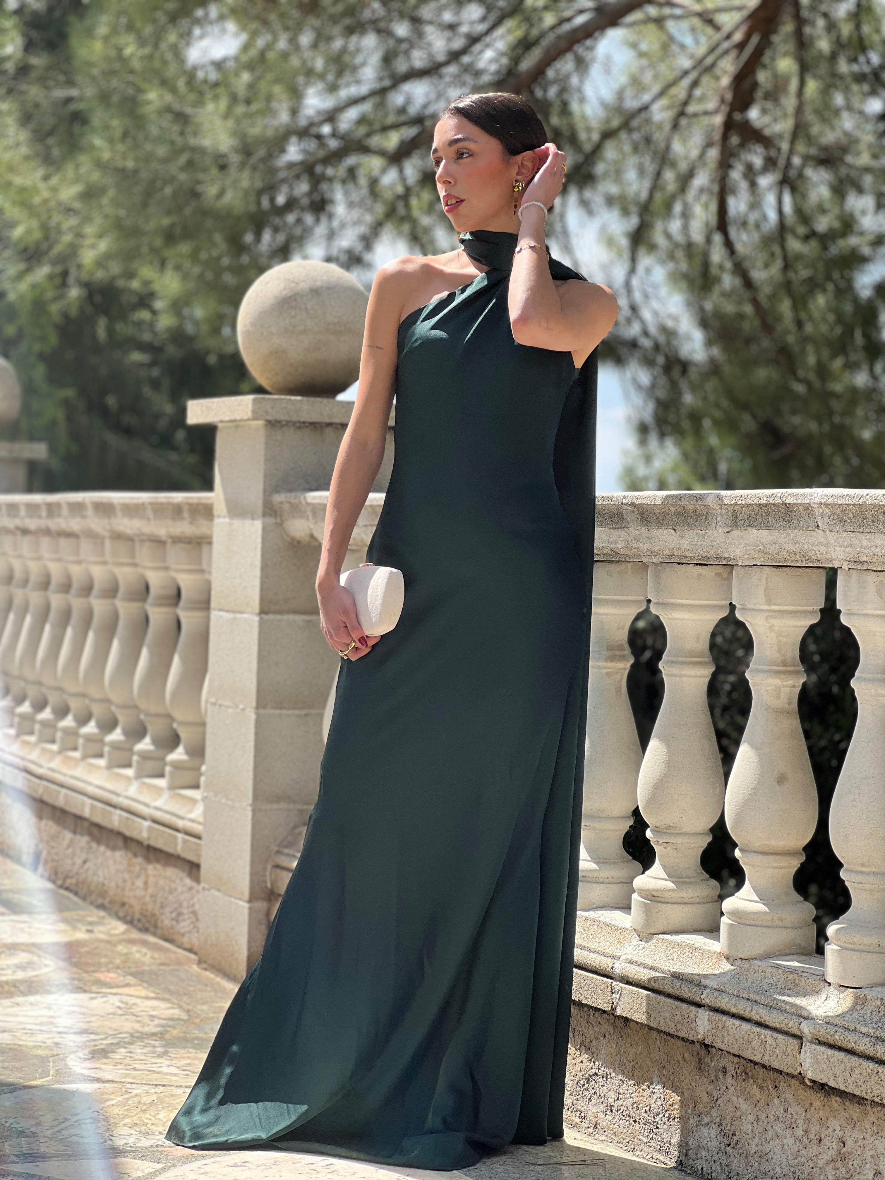 Vestido raso choker Priscila