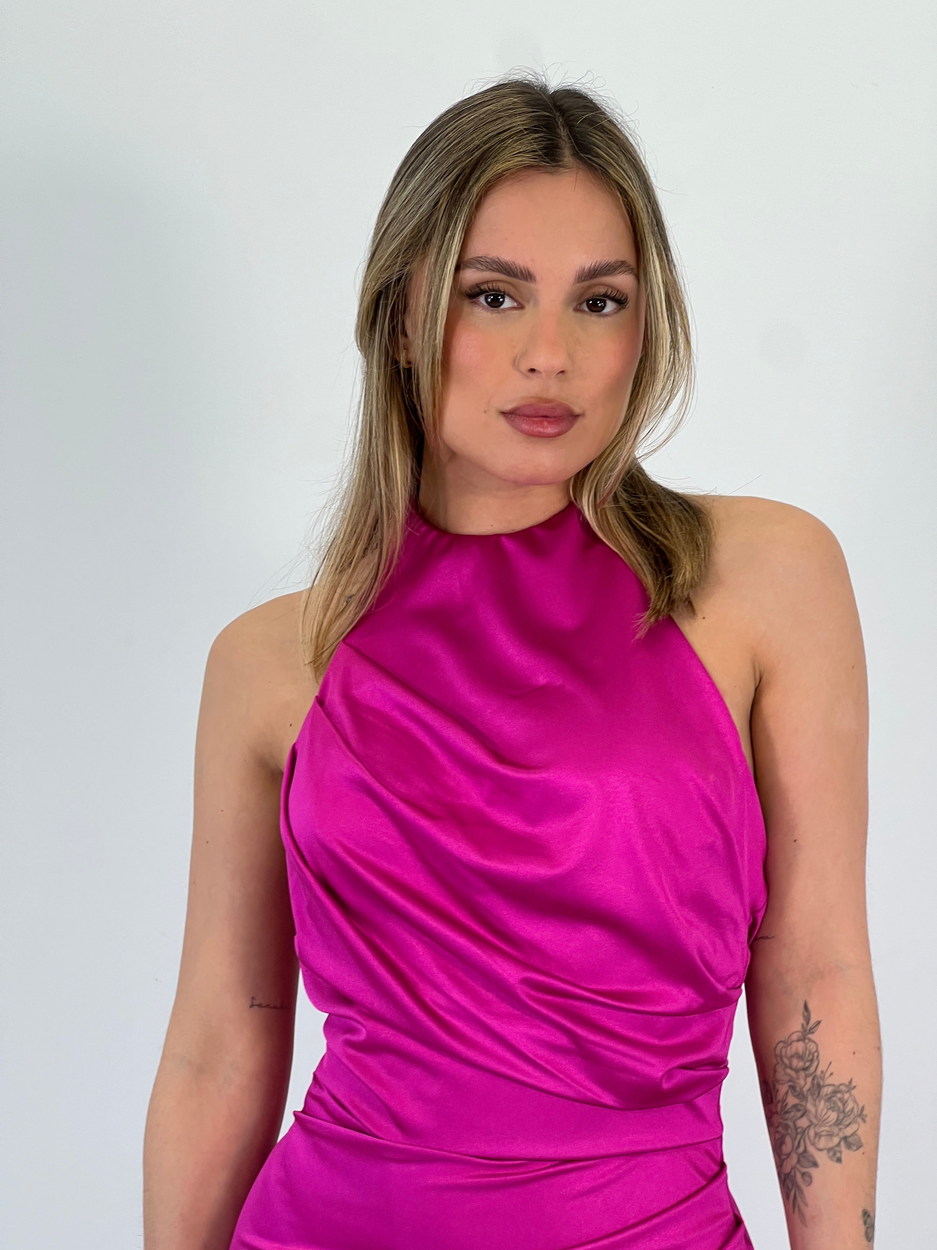 Vestido halter Rebeca