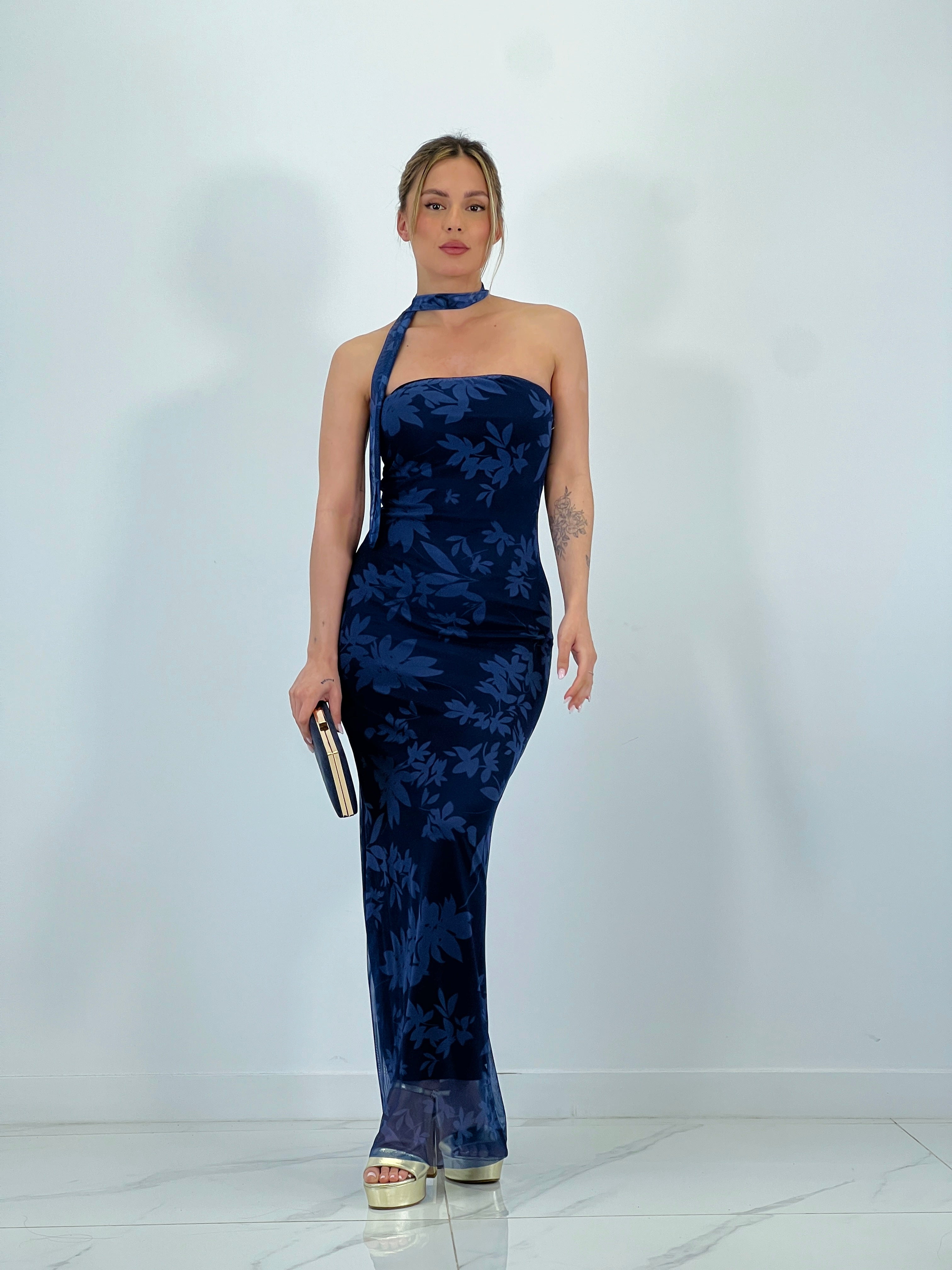 Vestido tul estampado