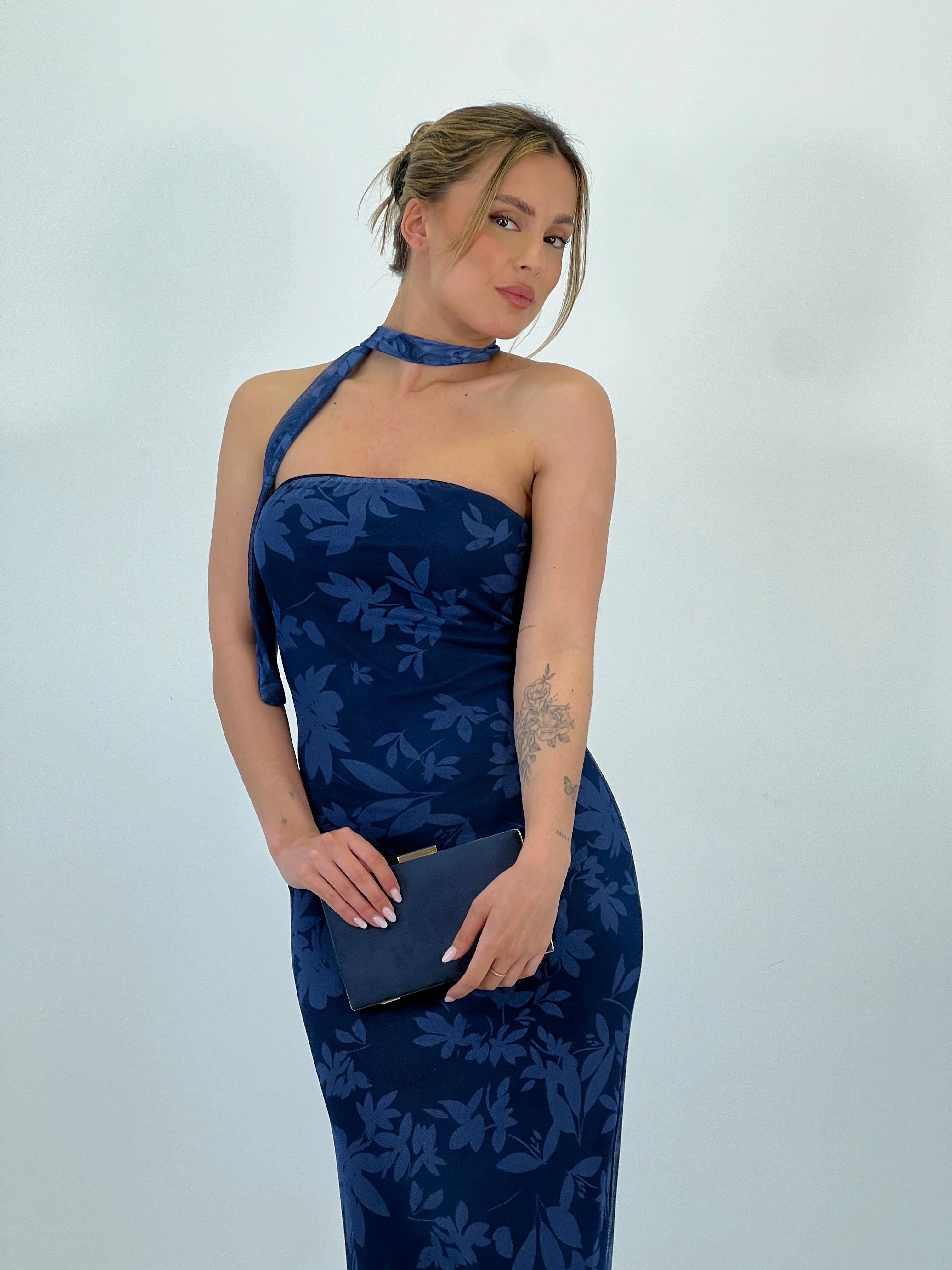 Vestido tul estampado