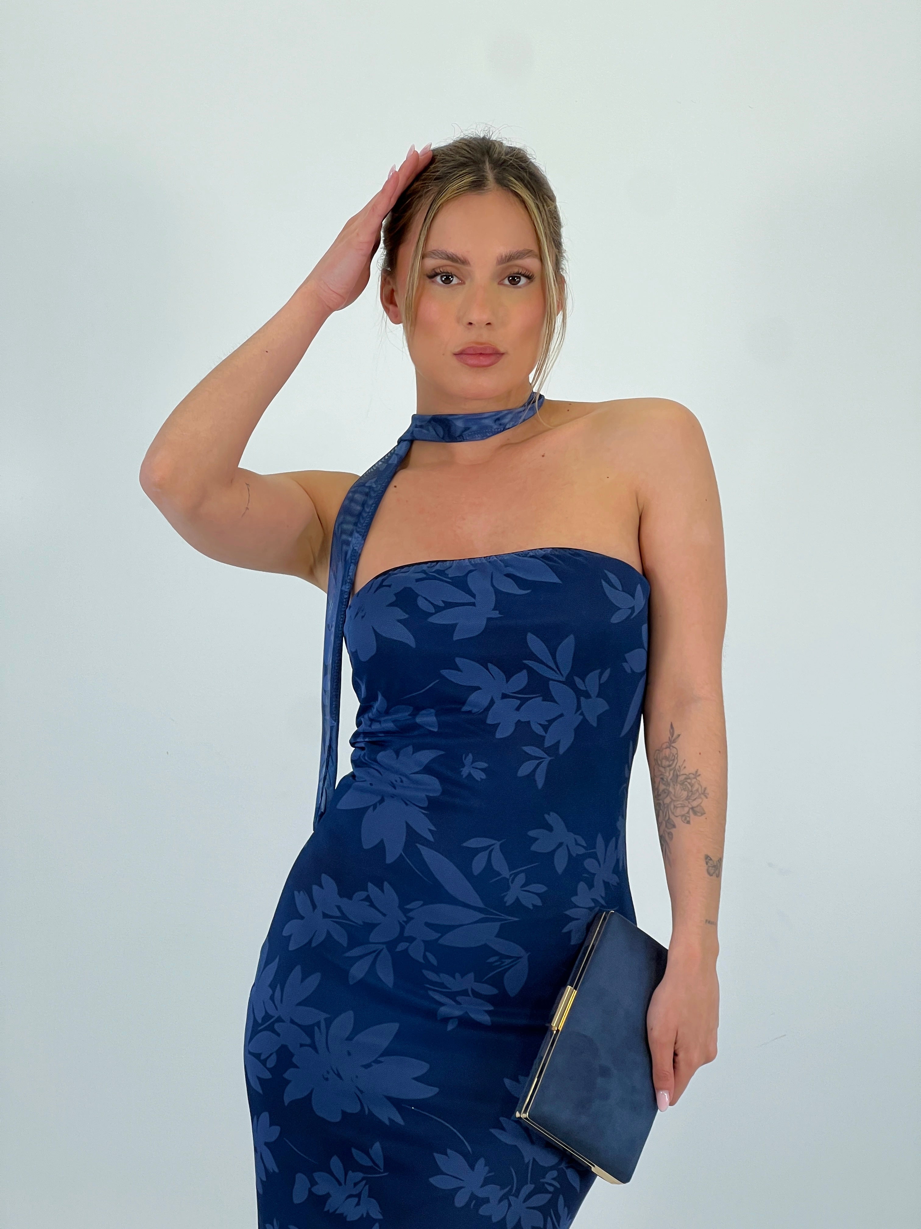 Vestido tul estampado