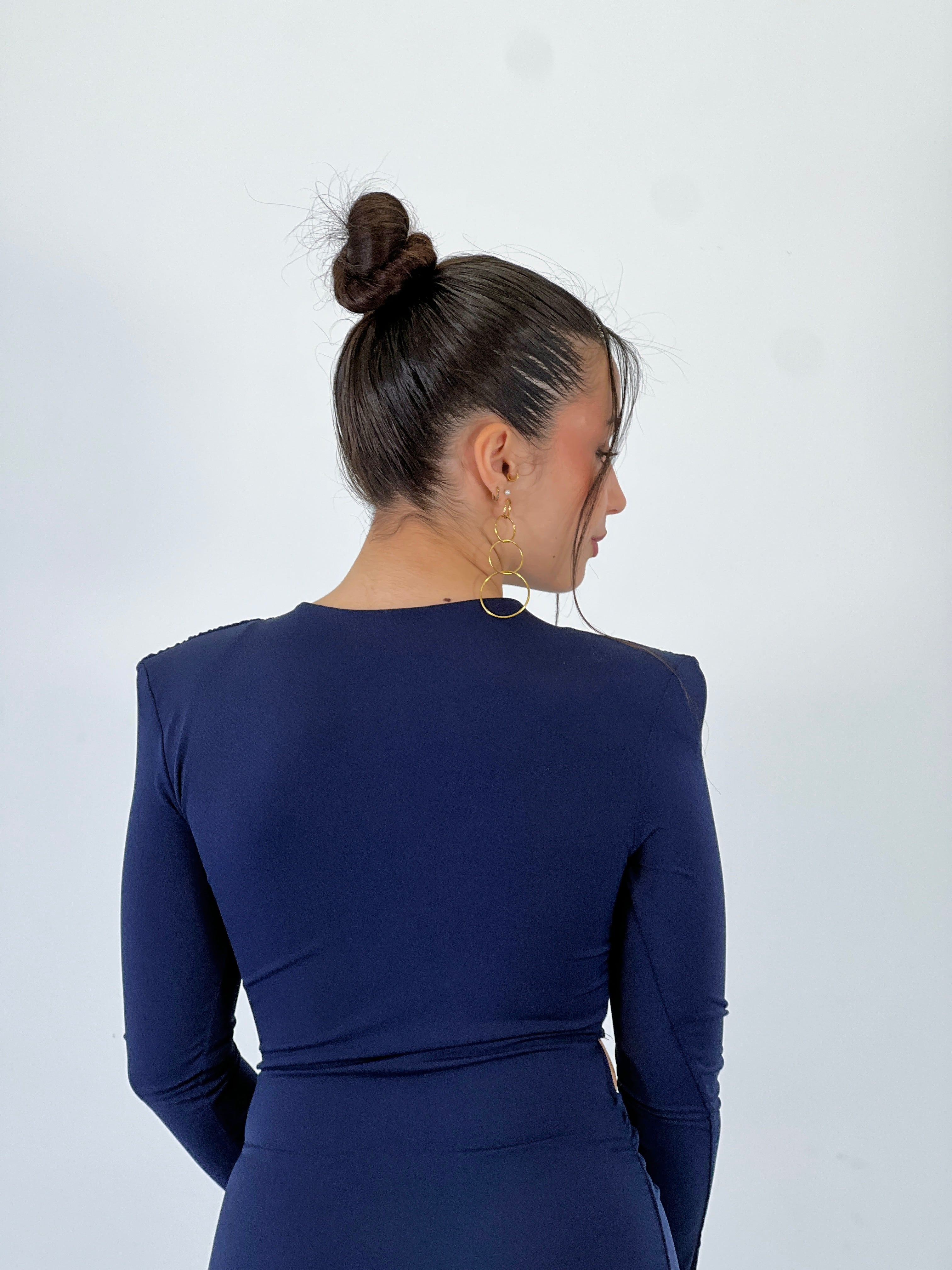 Vestido midi cruzado