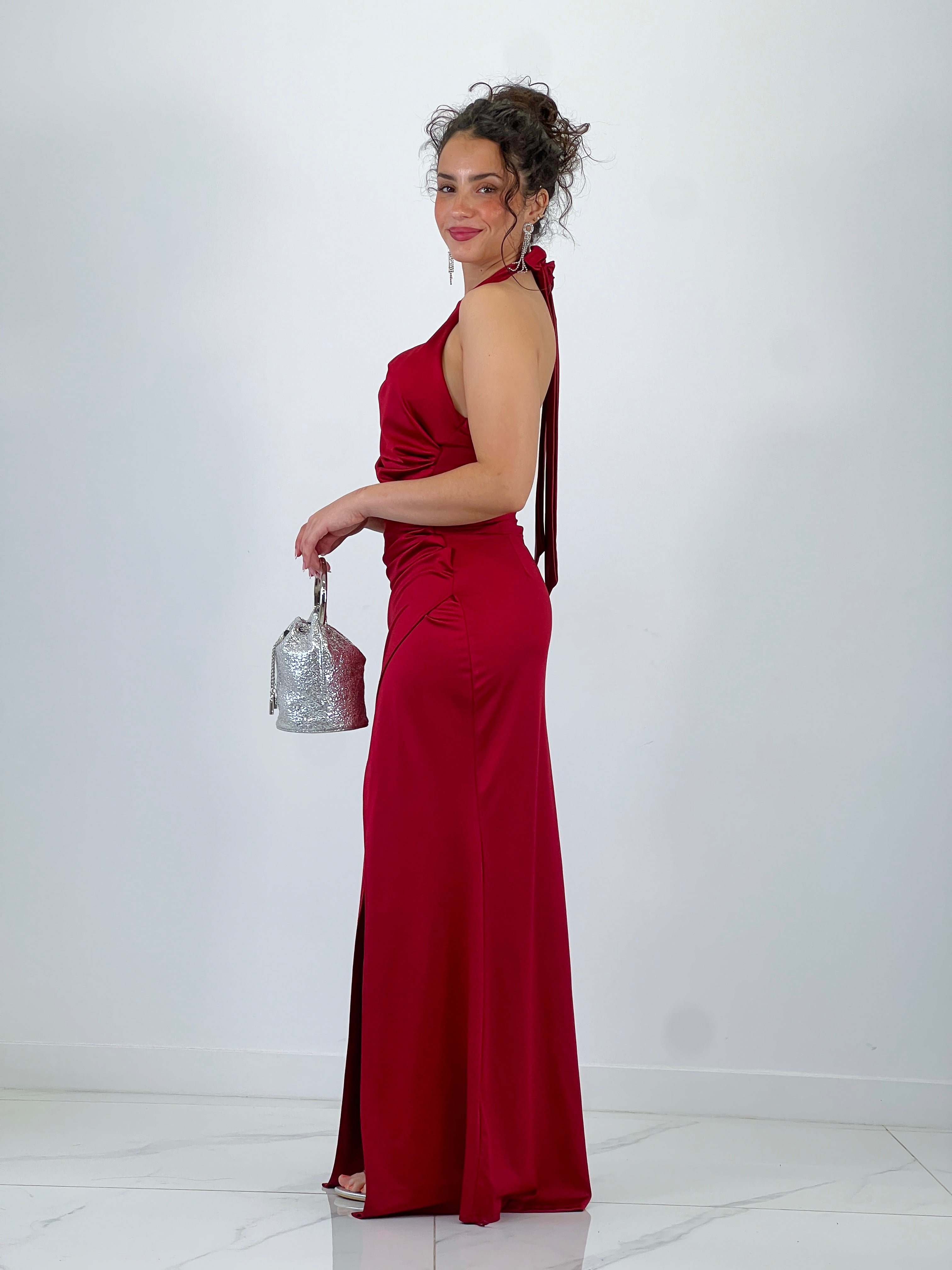 Vestido halter Rebeca