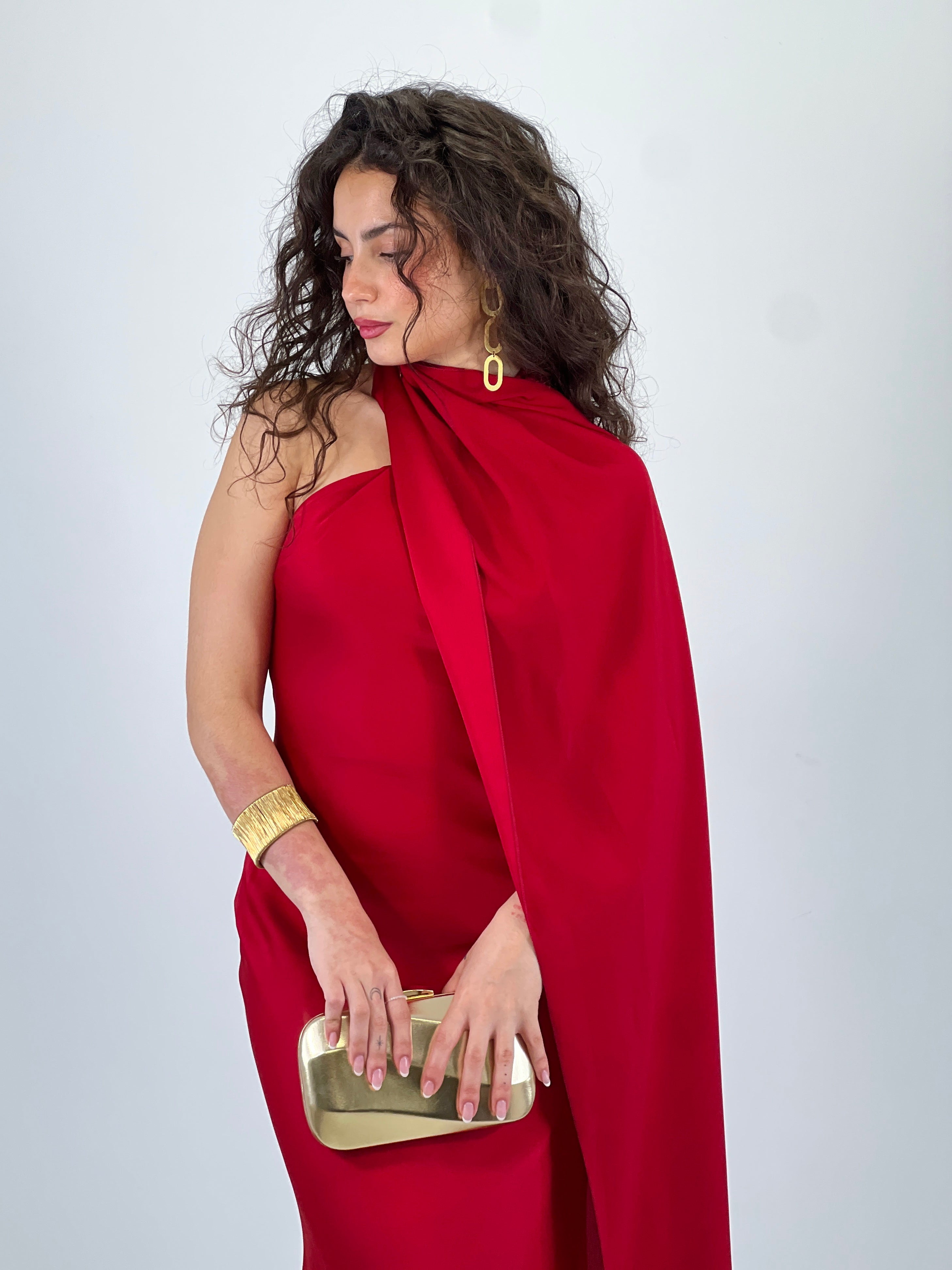 Vestido raso choker Priscila